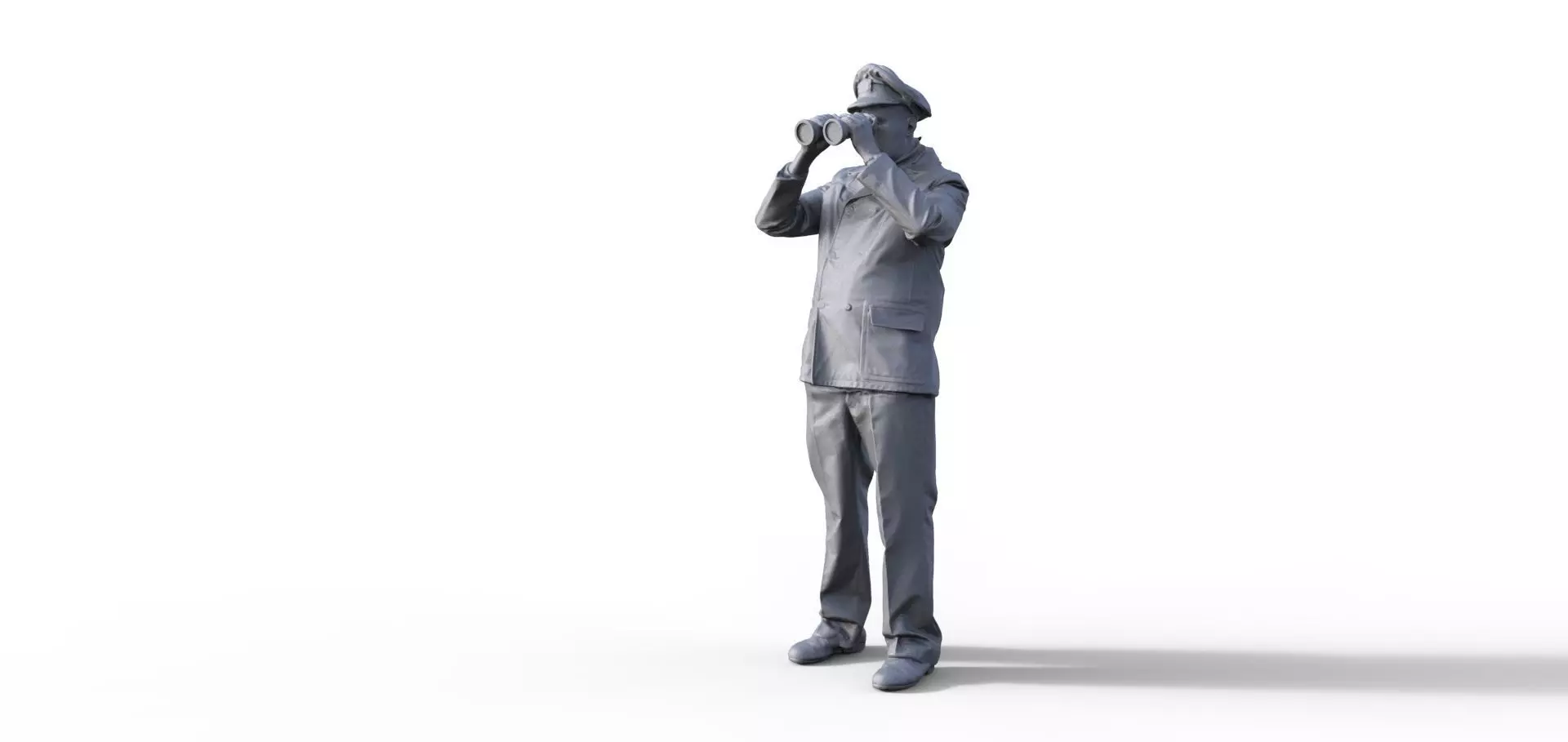 figure for submarine captain ship model 3D print model_0