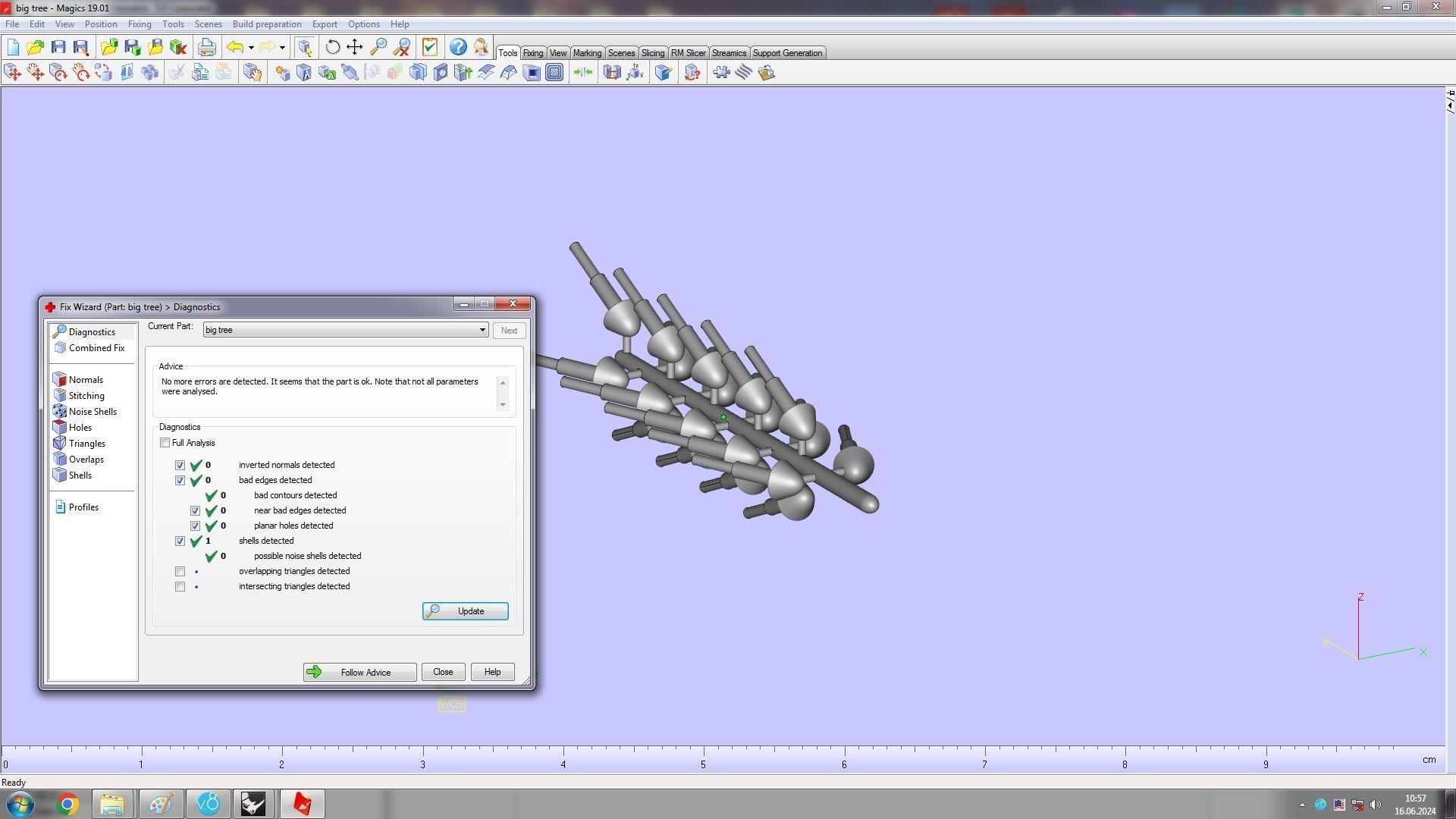 Clash One Row Piramida Diamonds Ring 18 5 mm 3D print model_13