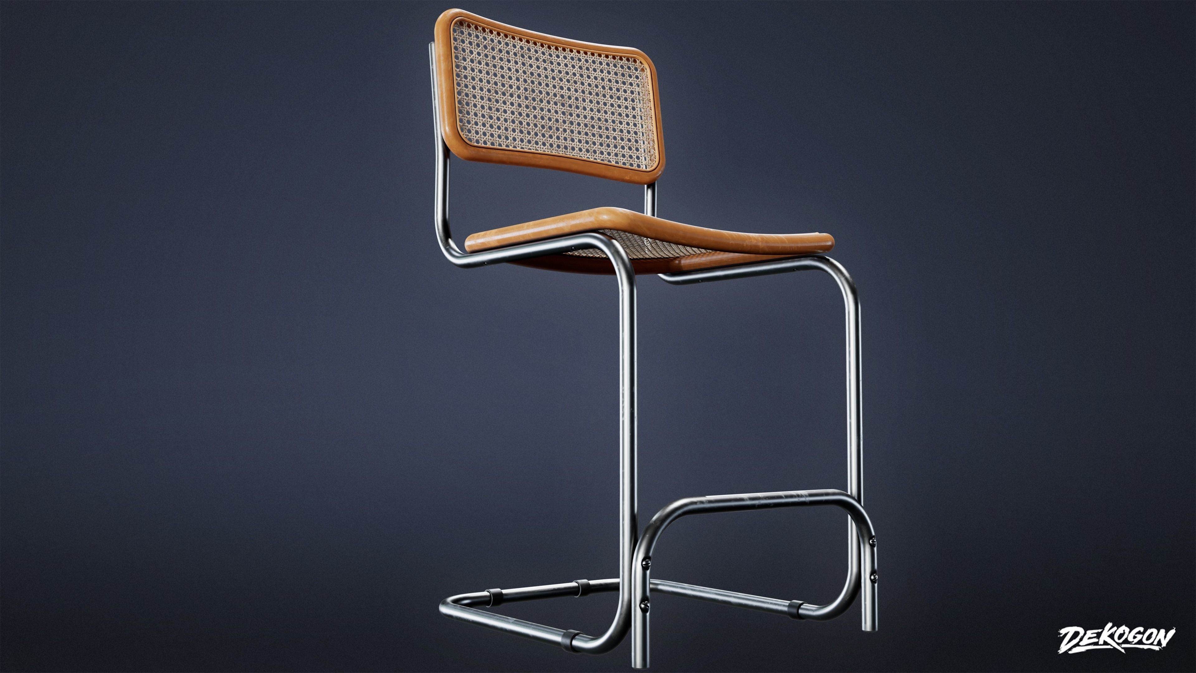 SUBURBS - Chair Set 02 - LOW POLY AND NANITE Low-poly 3D model_12