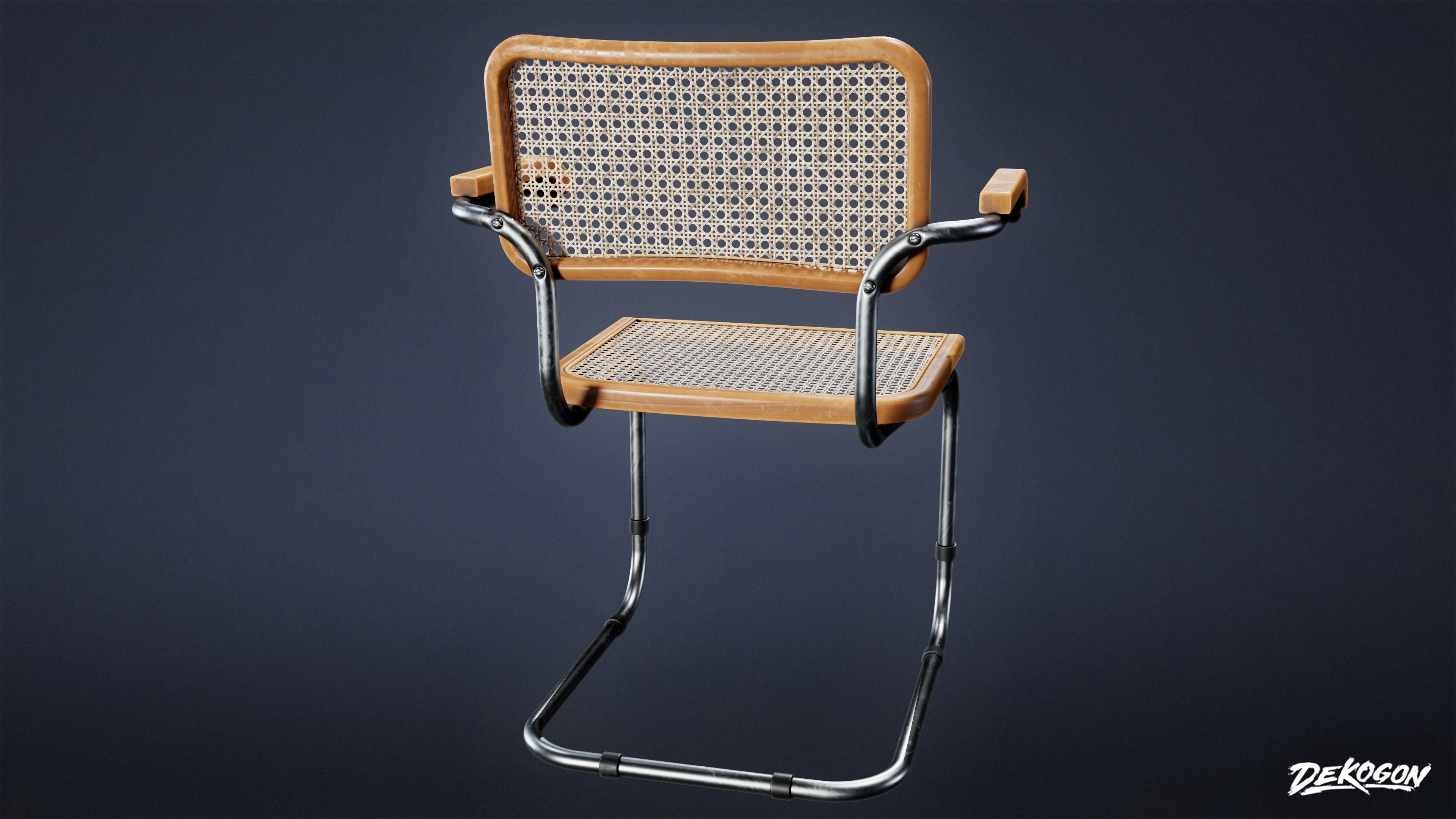 SUBURBS - Chair Set 02 - LOW POLY AND NANITE Low-poly 3D model_9