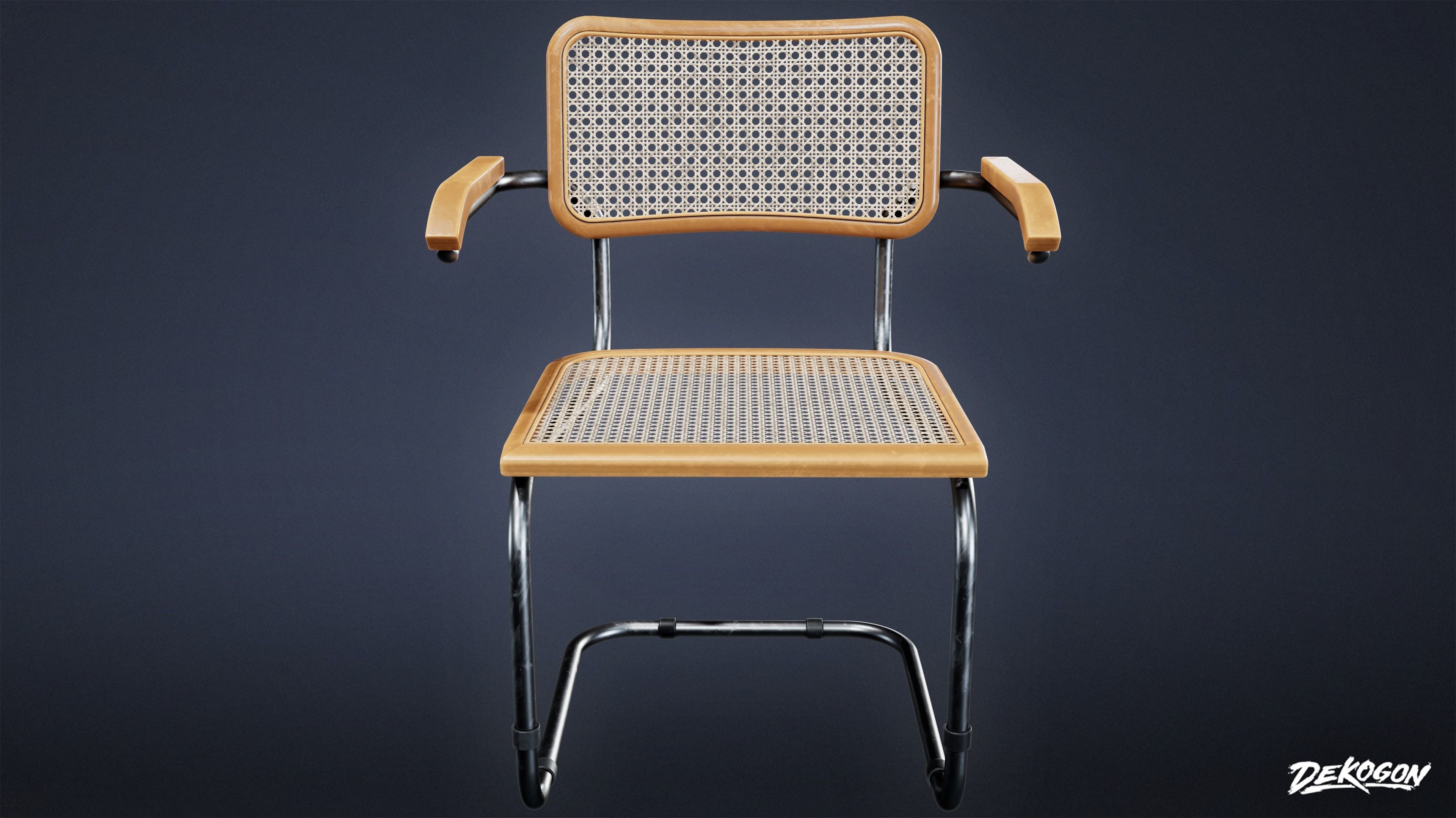 SUBURBS - Chair Set 02 - LOW POLY AND NANITE Low-poly 3D model_5