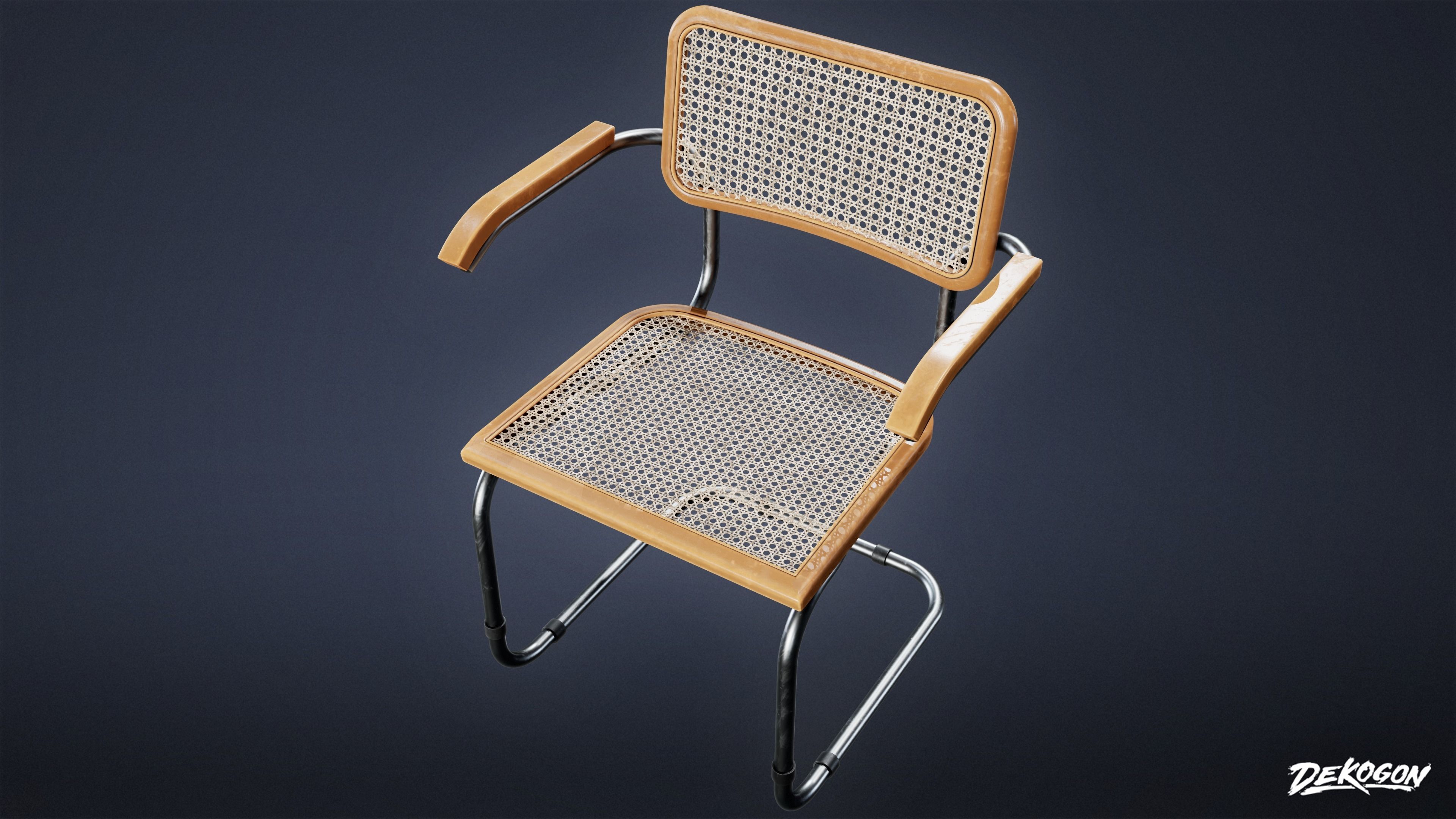 SUBURBS - Chair Set 02 - LOW POLY AND NANITE Low-poly 3D model_10