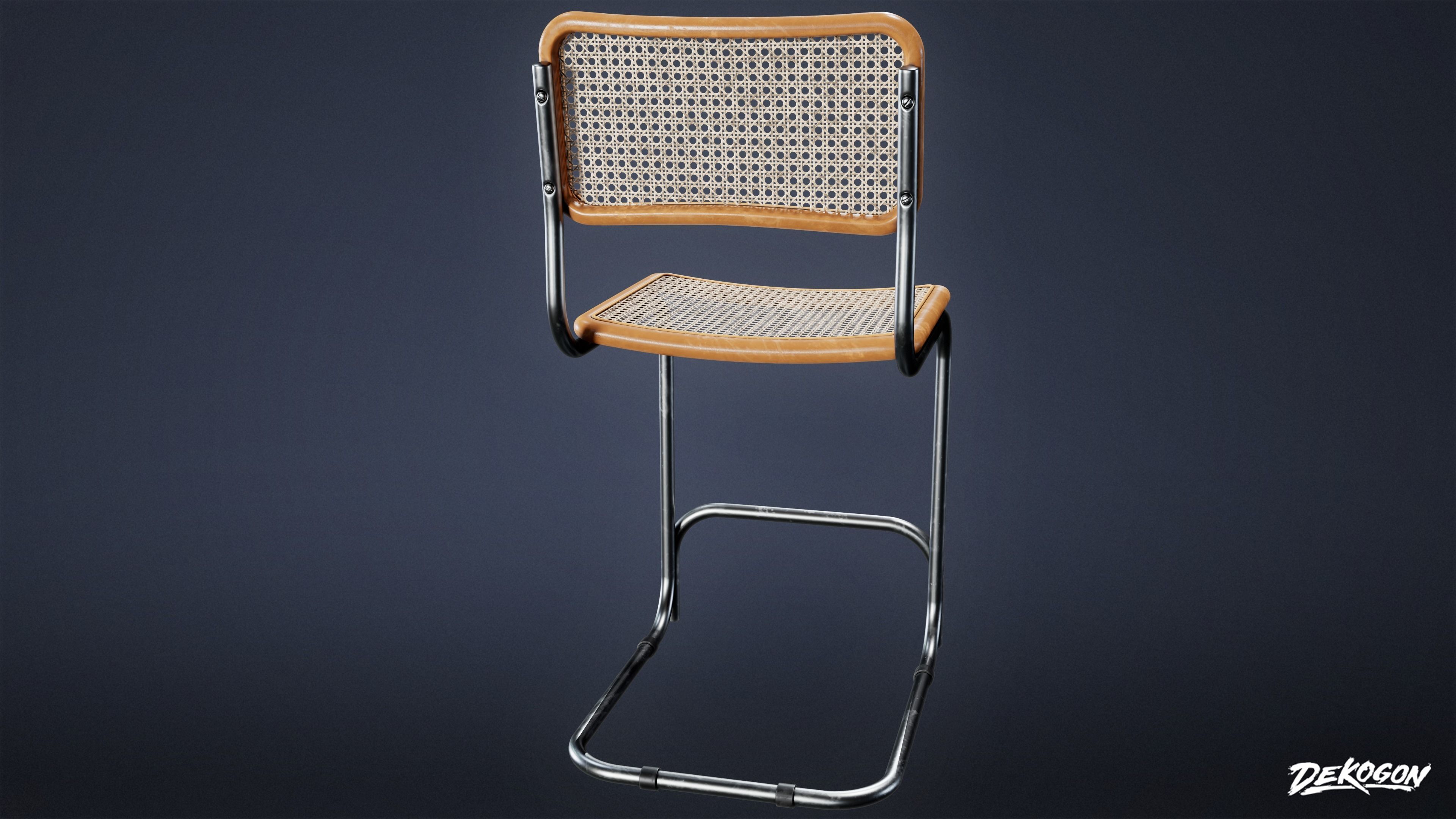 SUBURBS - Chair Set 02 - LOW POLY AND NANITE Low-poly 3D model_8