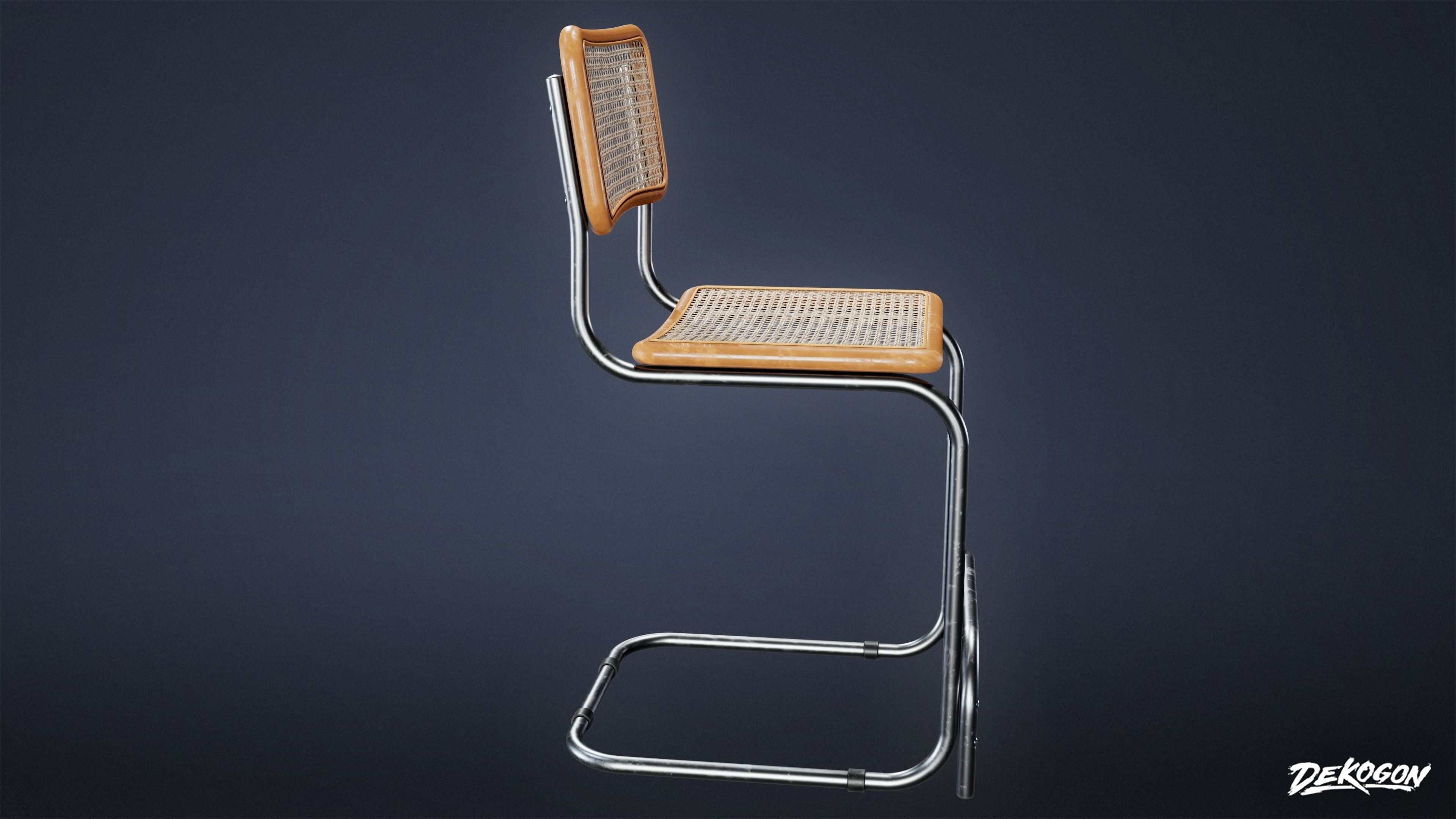 SUBURBS - Chair Set 02 - LOW POLY AND NANITE Low-poly 3D model_7