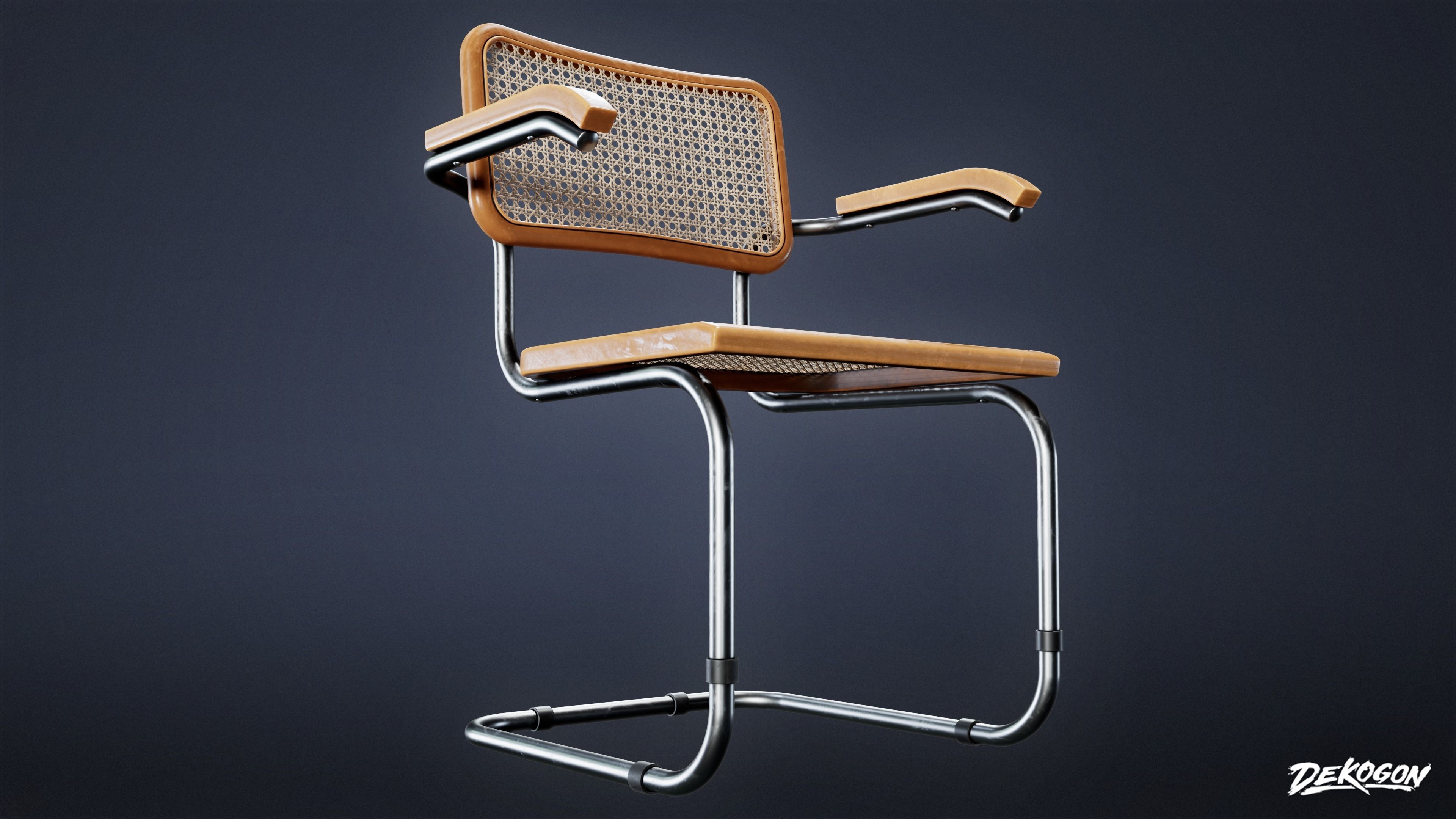 SUBURBS - Chair Set 02 - LOW POLY AND NANITE Low-poly 3D model_13