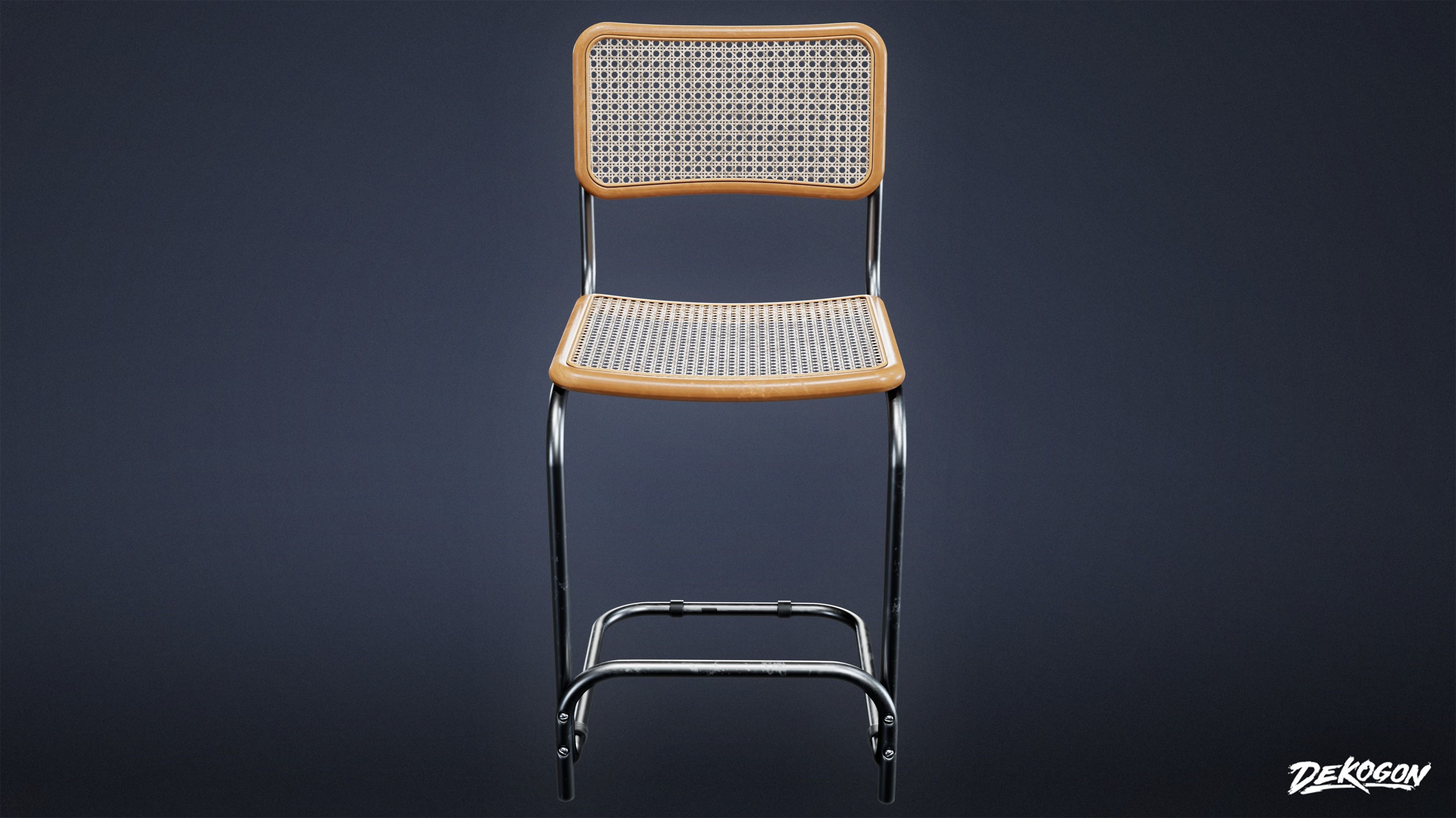 SUBURBS - Chair Set 02 - LOW POLY AND NANITE Low-poly 3D model_4