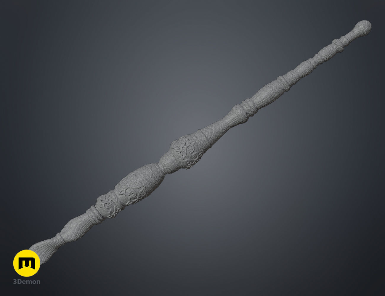 Minaka Hirakata wand 3D print model_4