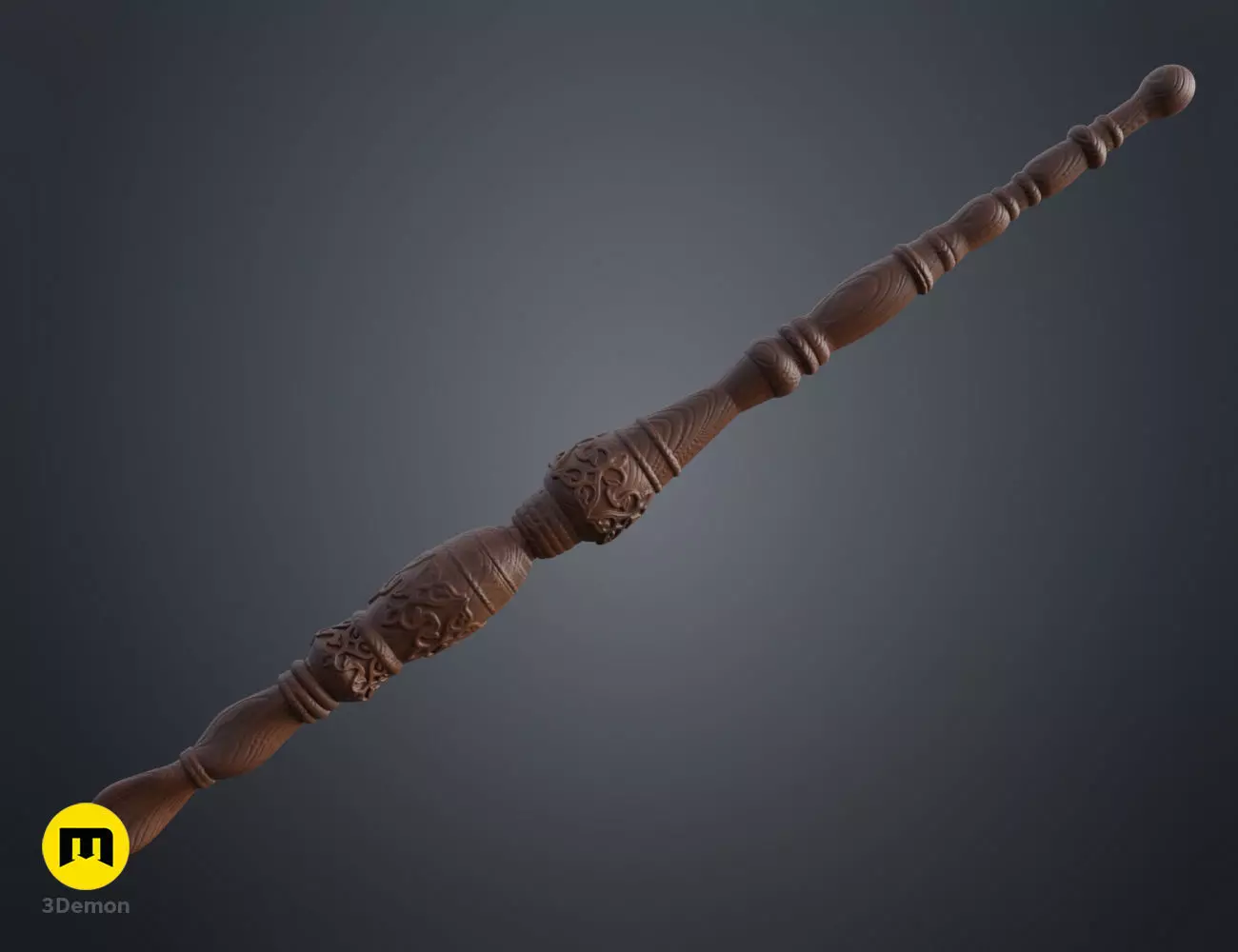 Minaka Hirakata wand 3D print model_0