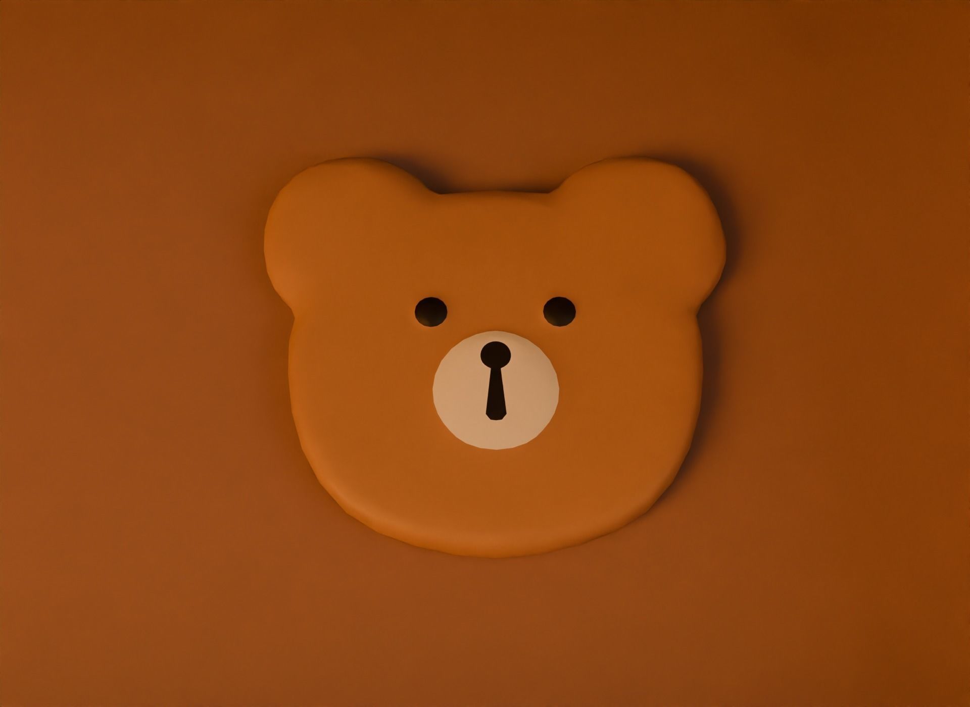 Attic bedroom Low-poly 3D model_19