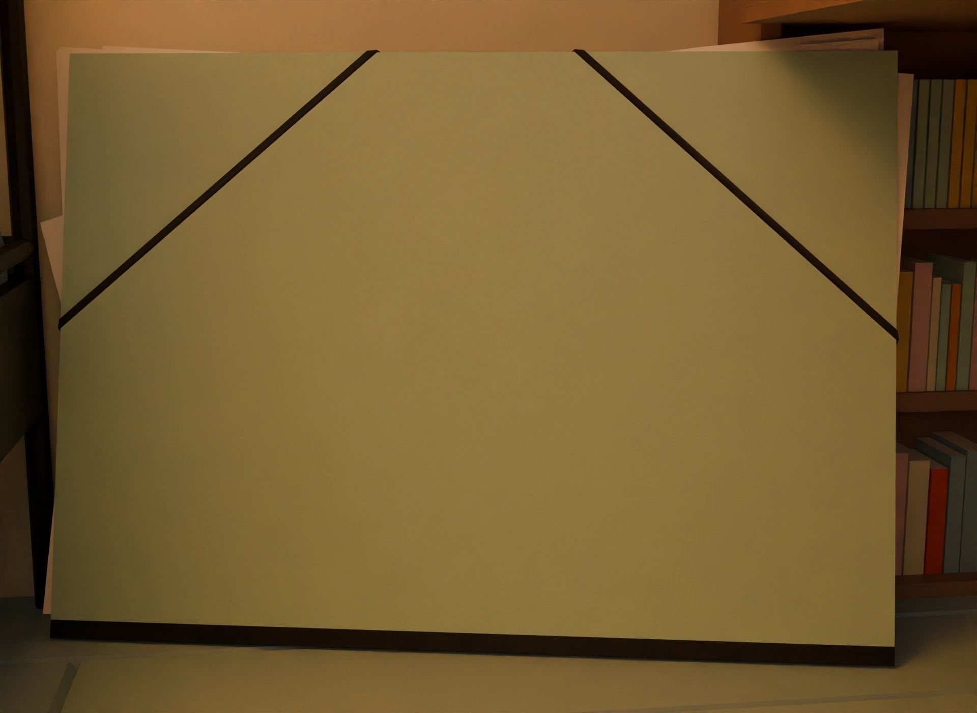 Attic bedroom Low-poly 3D model_6