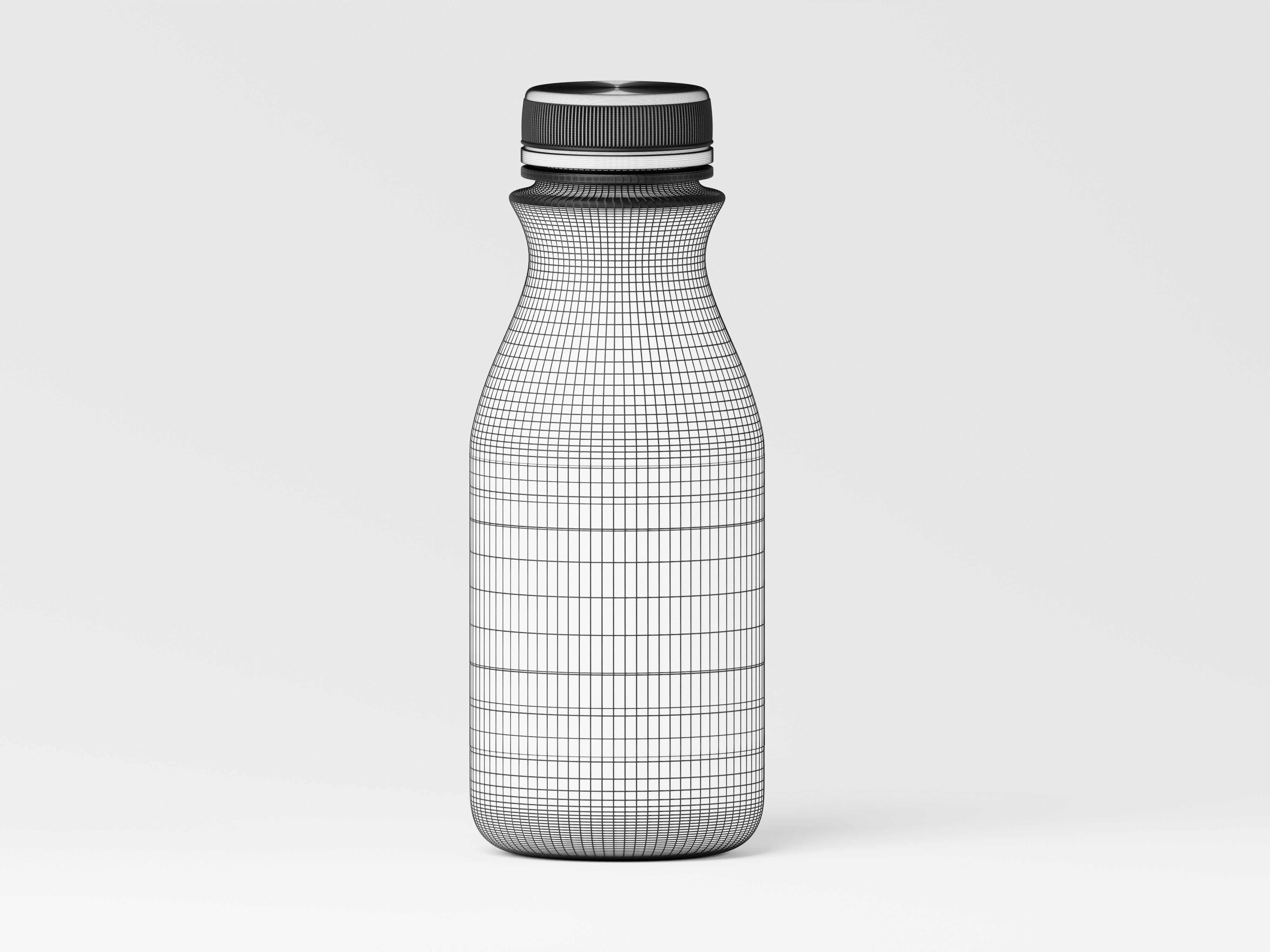 Liquid Product Plastic Bottle 3D Model Low-poly 3D model_2