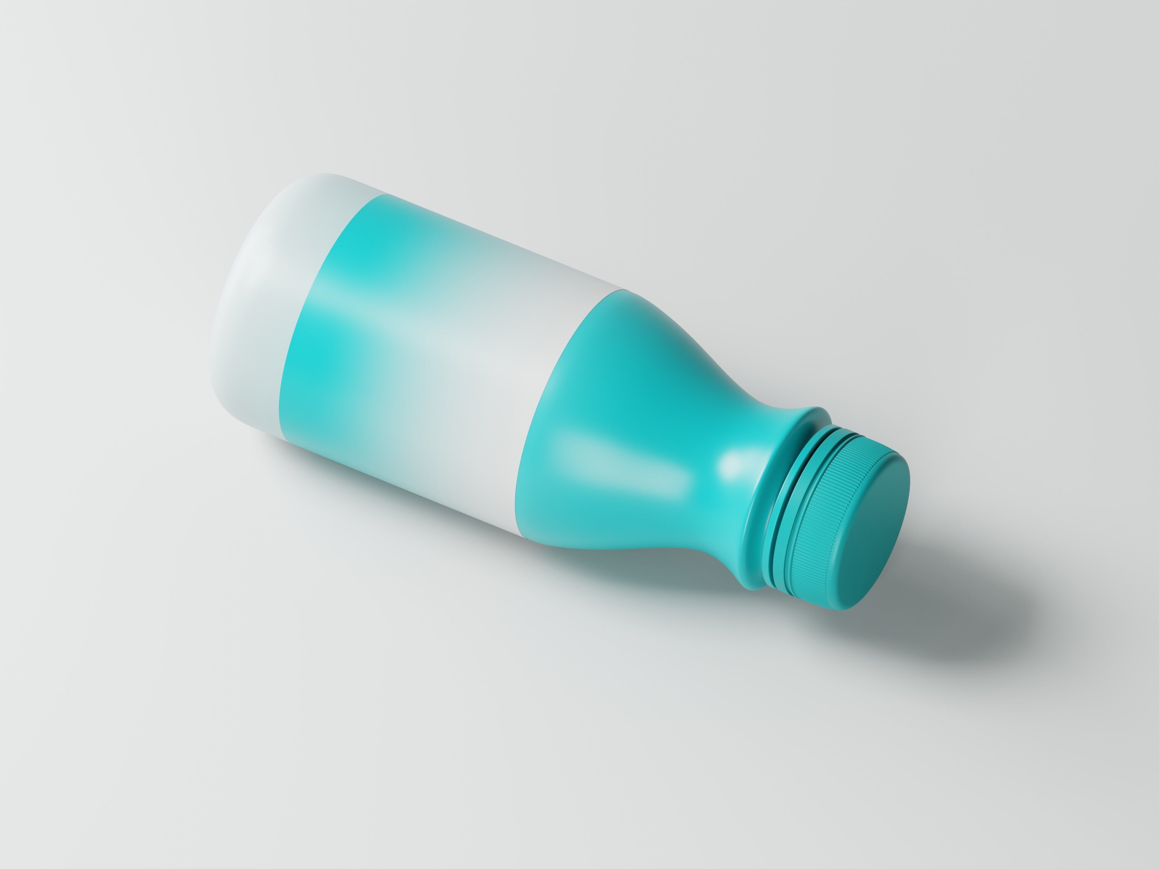 Liquid Product Plastic Bottle 3D Model Low-poly 3D model_9