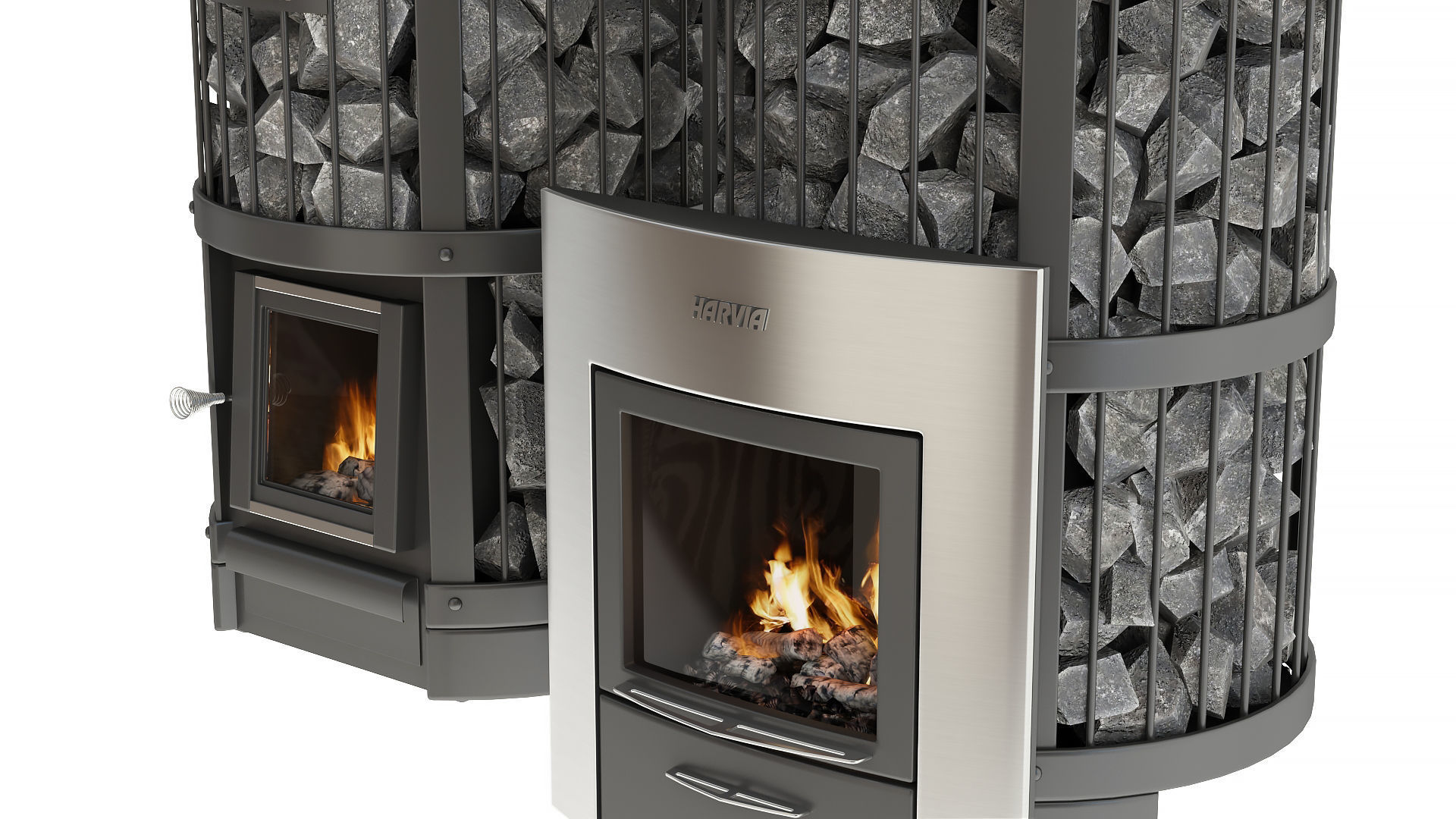 Two Harvia Legend bath stoves 3D model_5