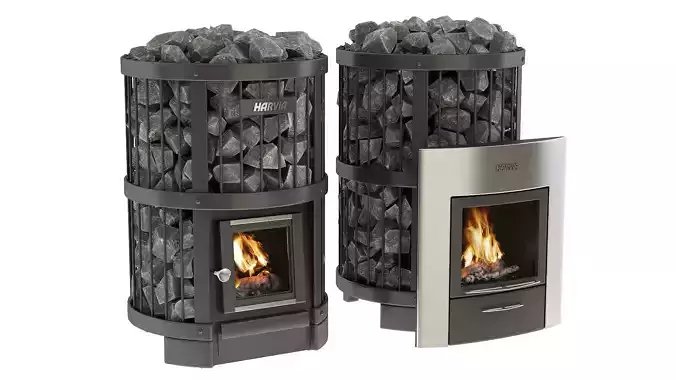 Two Harvia Legend bath stoves 3D model