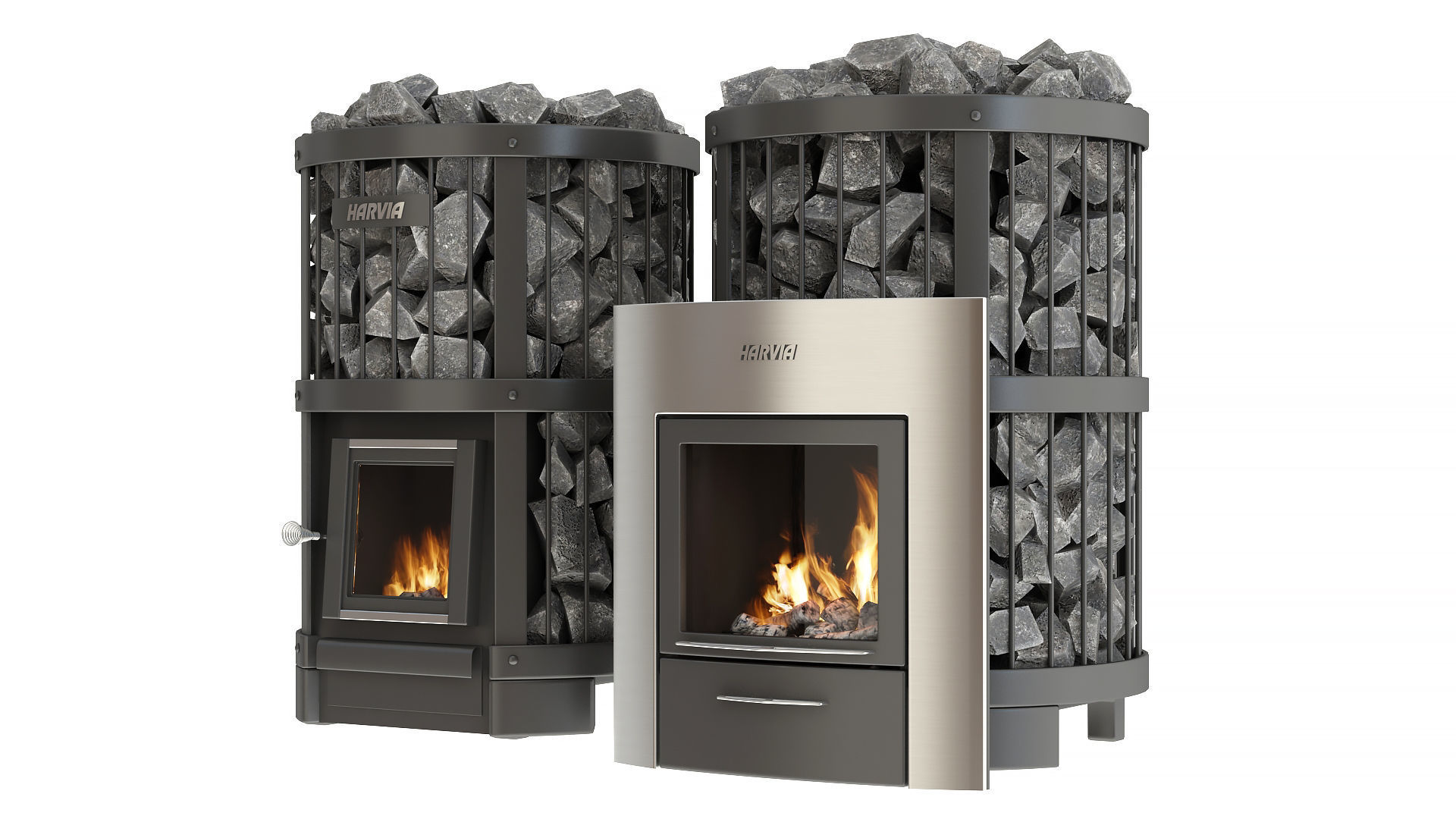 Two Harvia Legend bath stoves 3D model_6