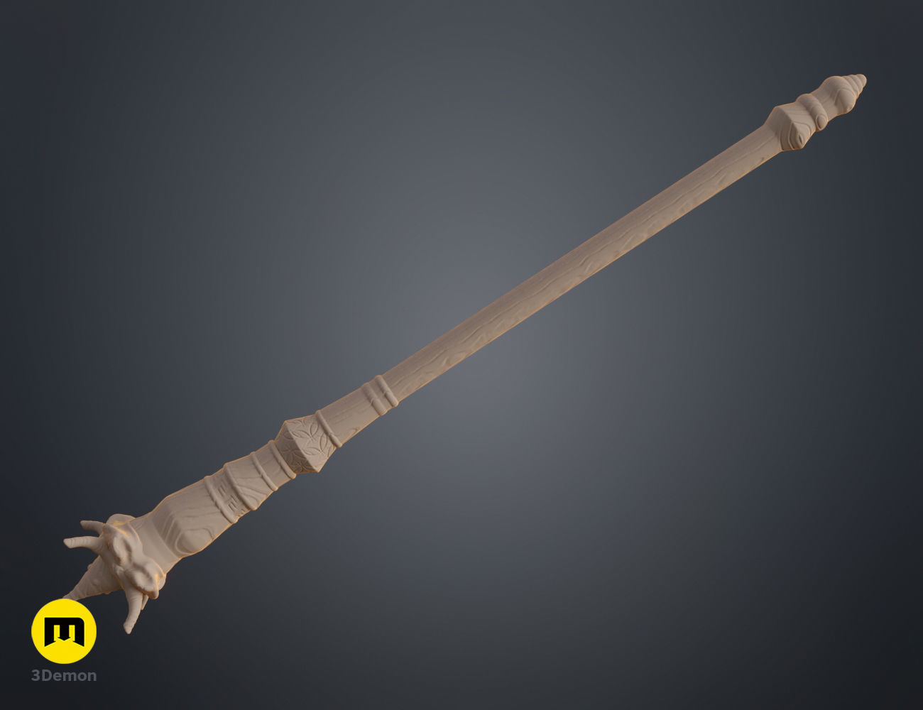 Kazuhiro Shiratori wand 3D print model_3