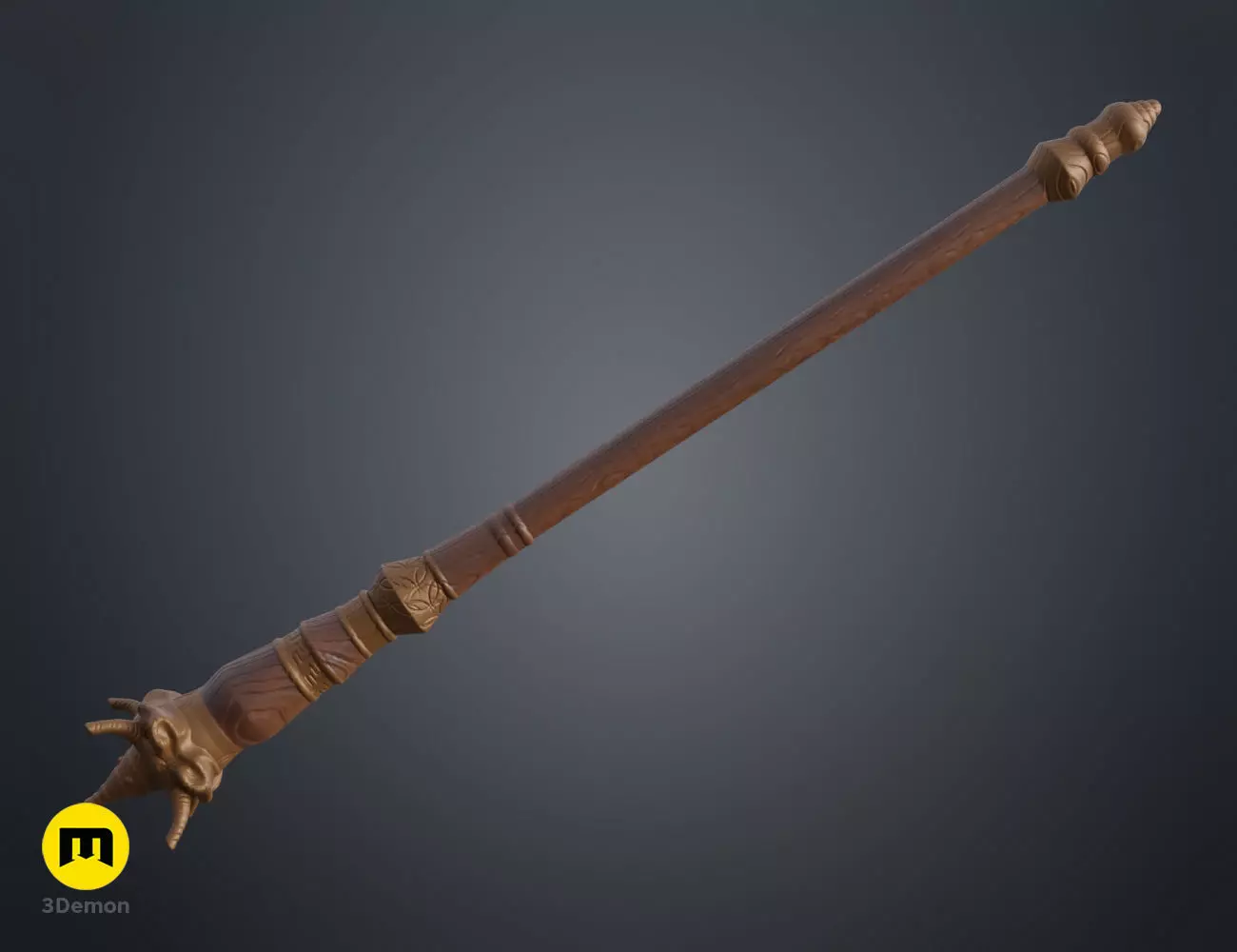 Kazuhiro Shiratori wand 3D print model_0