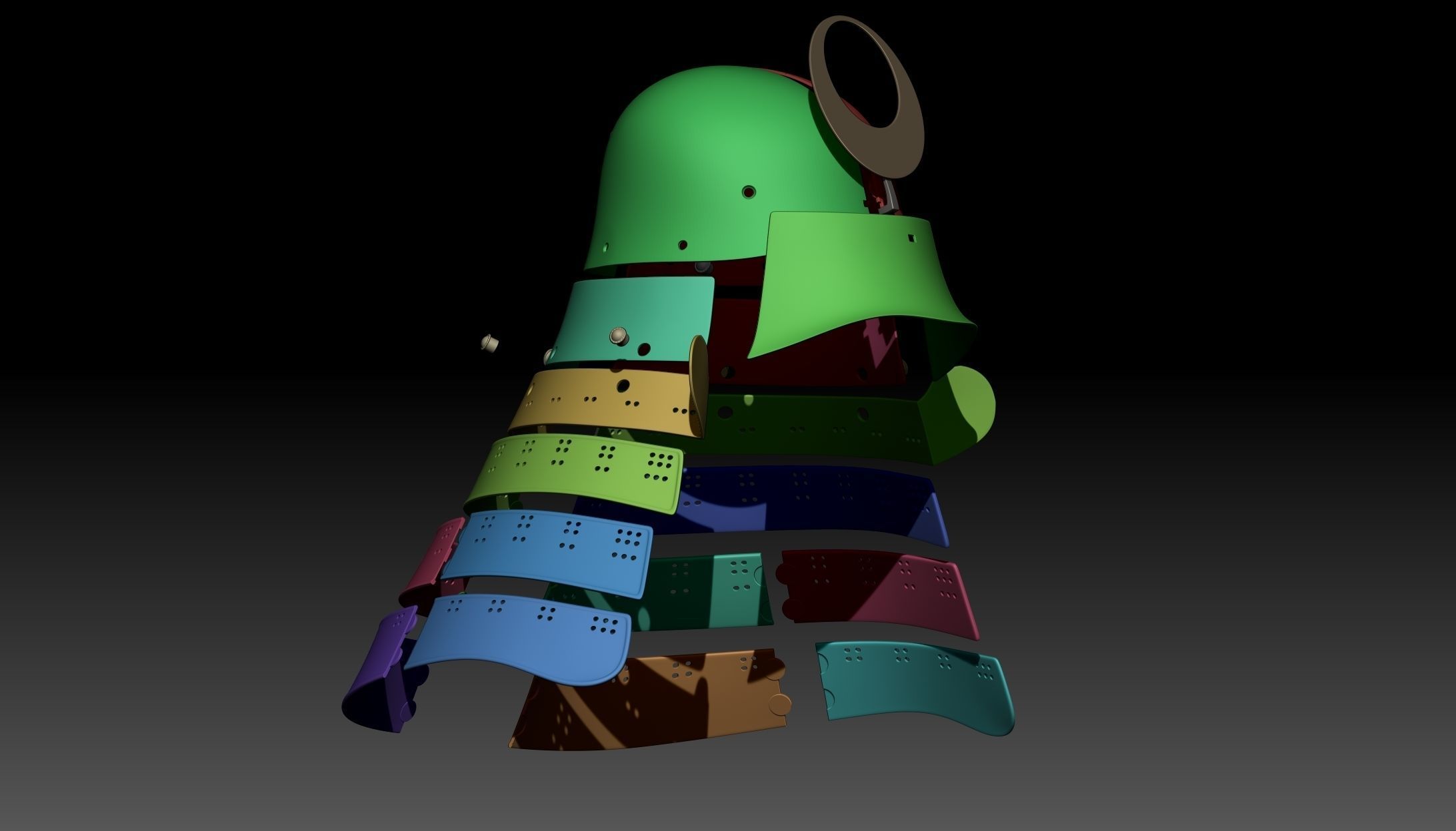 Kabuto Zunari 3D print model_9