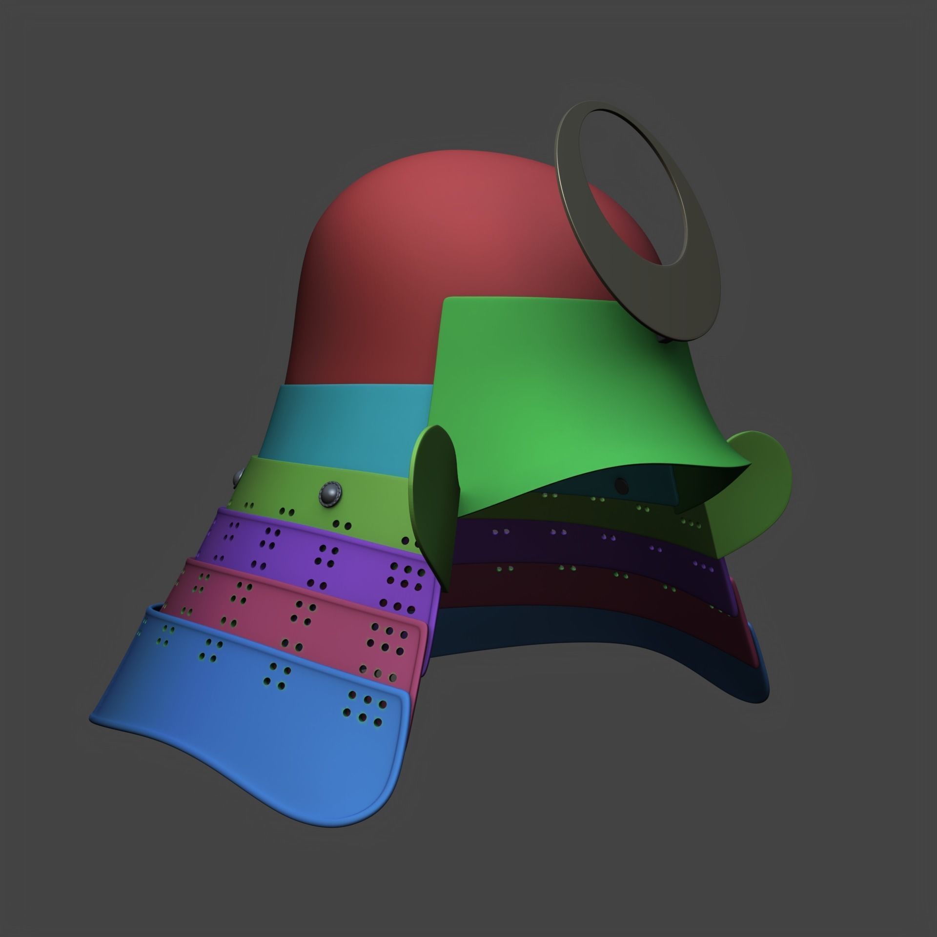 Kabuto Zunari 3D print model_3