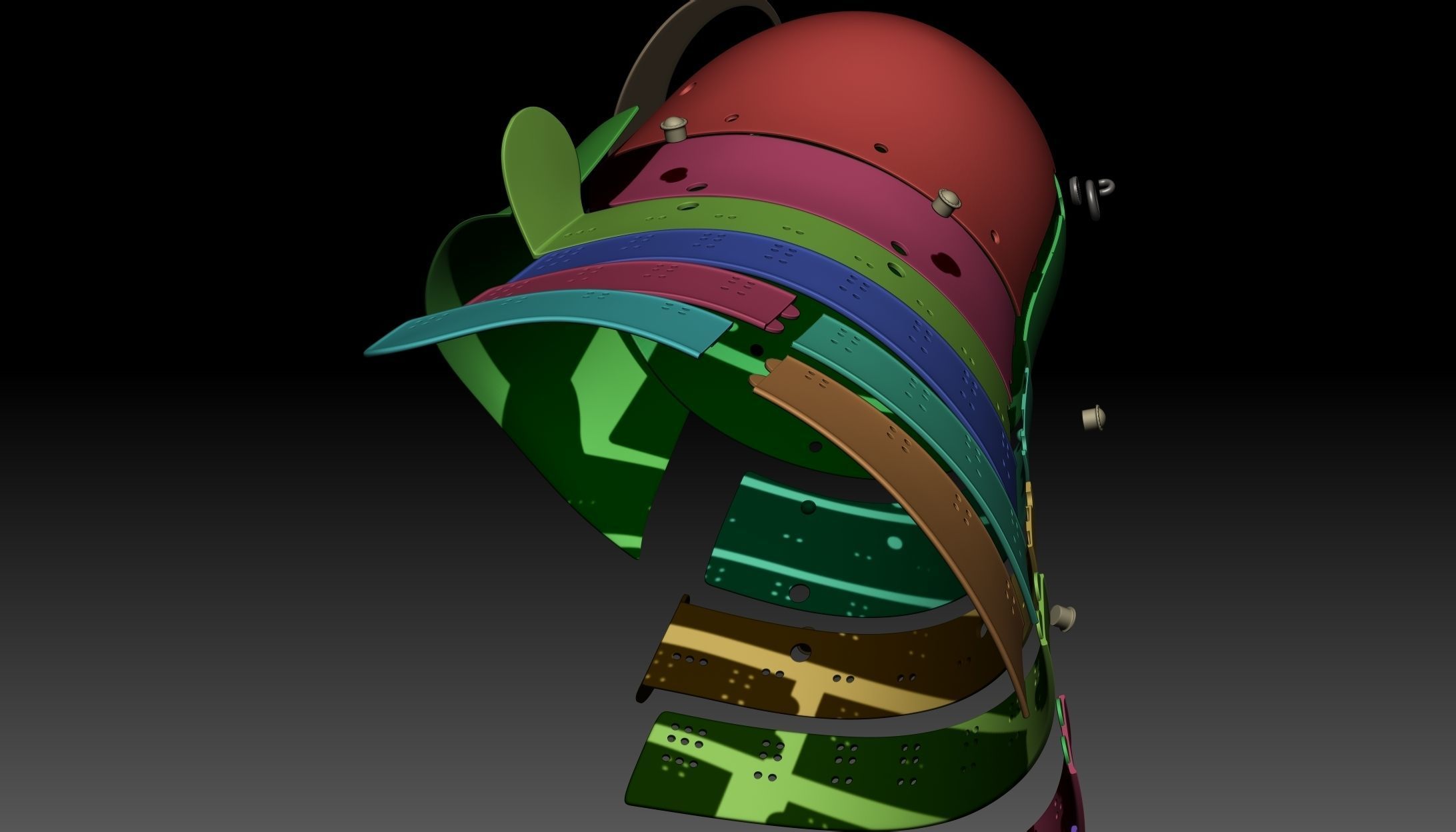 Kabuto Zunari 3D print model_14