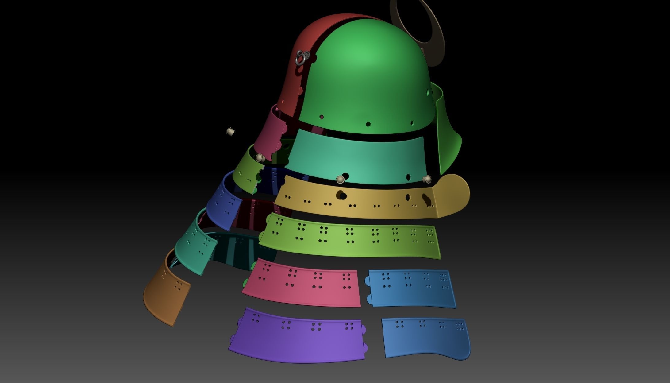 Kabuto Zunari 3D print model_10