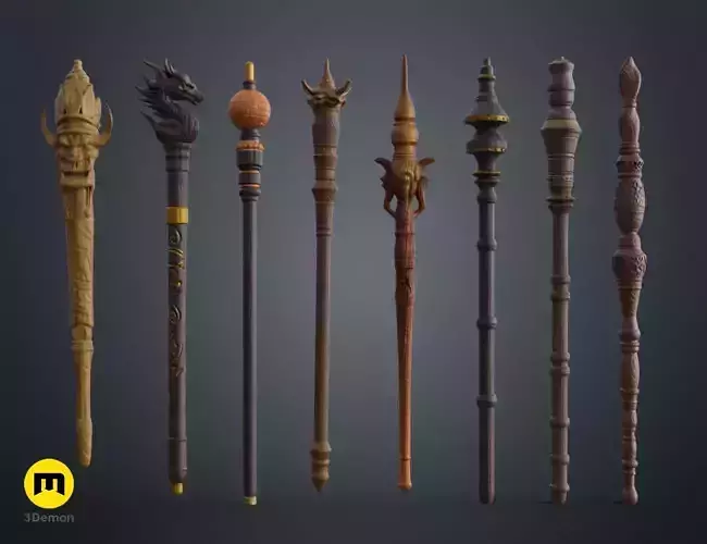 Mahoutokoro Academy of Magic Wands 3D print model Mahoutokoro Academy of Magic Wands 3D print model