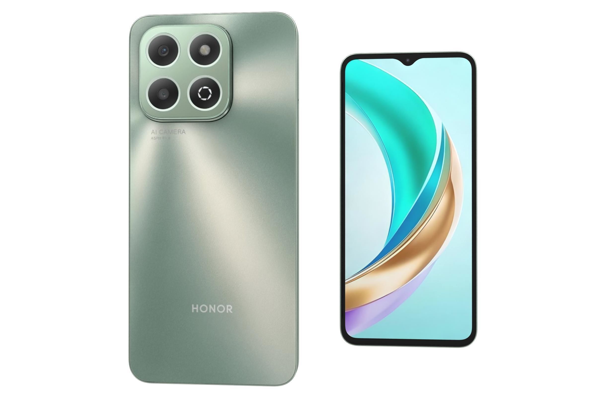 Honor X6b Forest Green 3D model_4