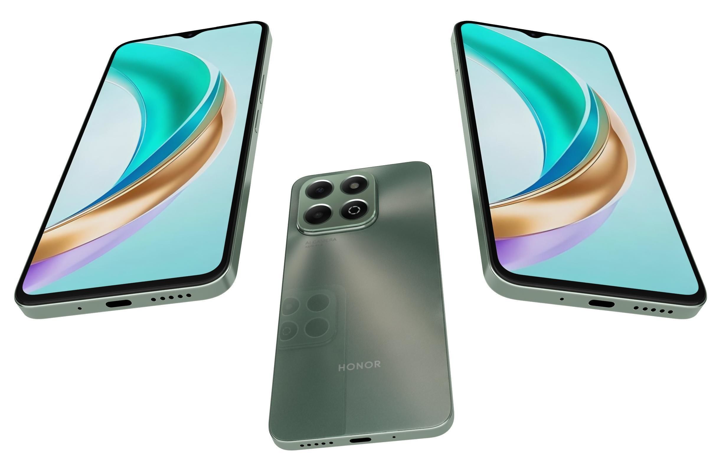 Honor X6b Forest Green 3D model_2