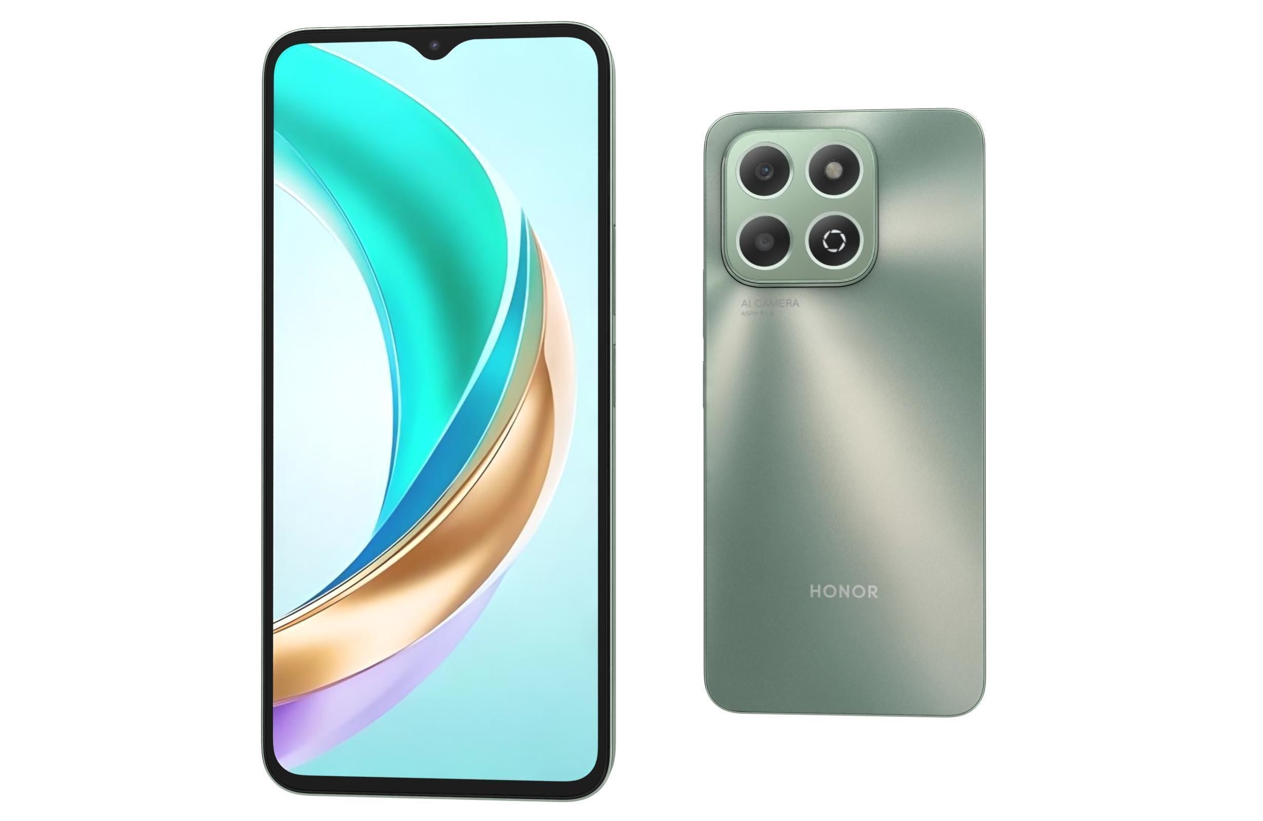 Honor X6b Forest Green 3D model_5