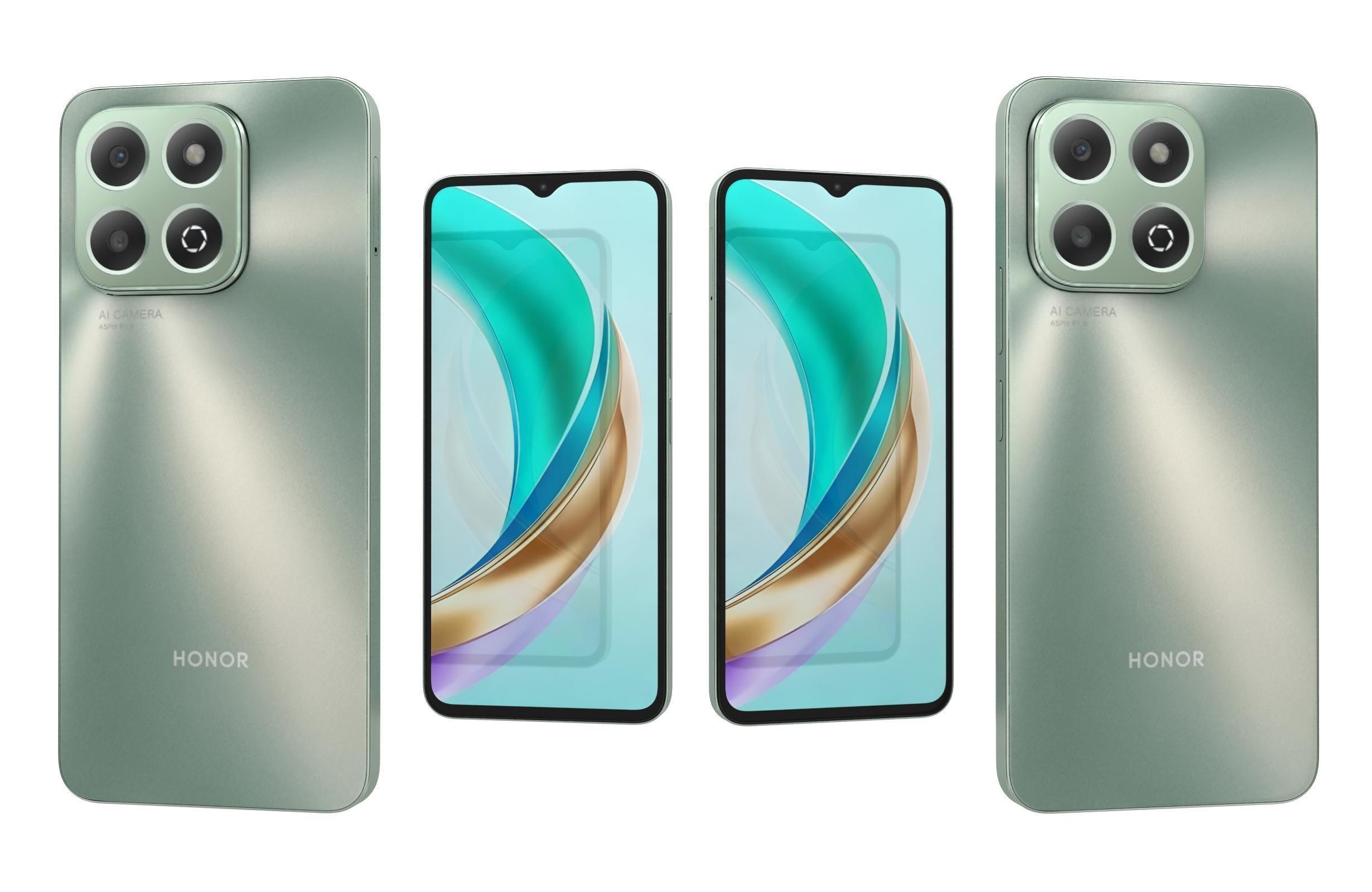 Honor X6b Forest Green 3D model_3