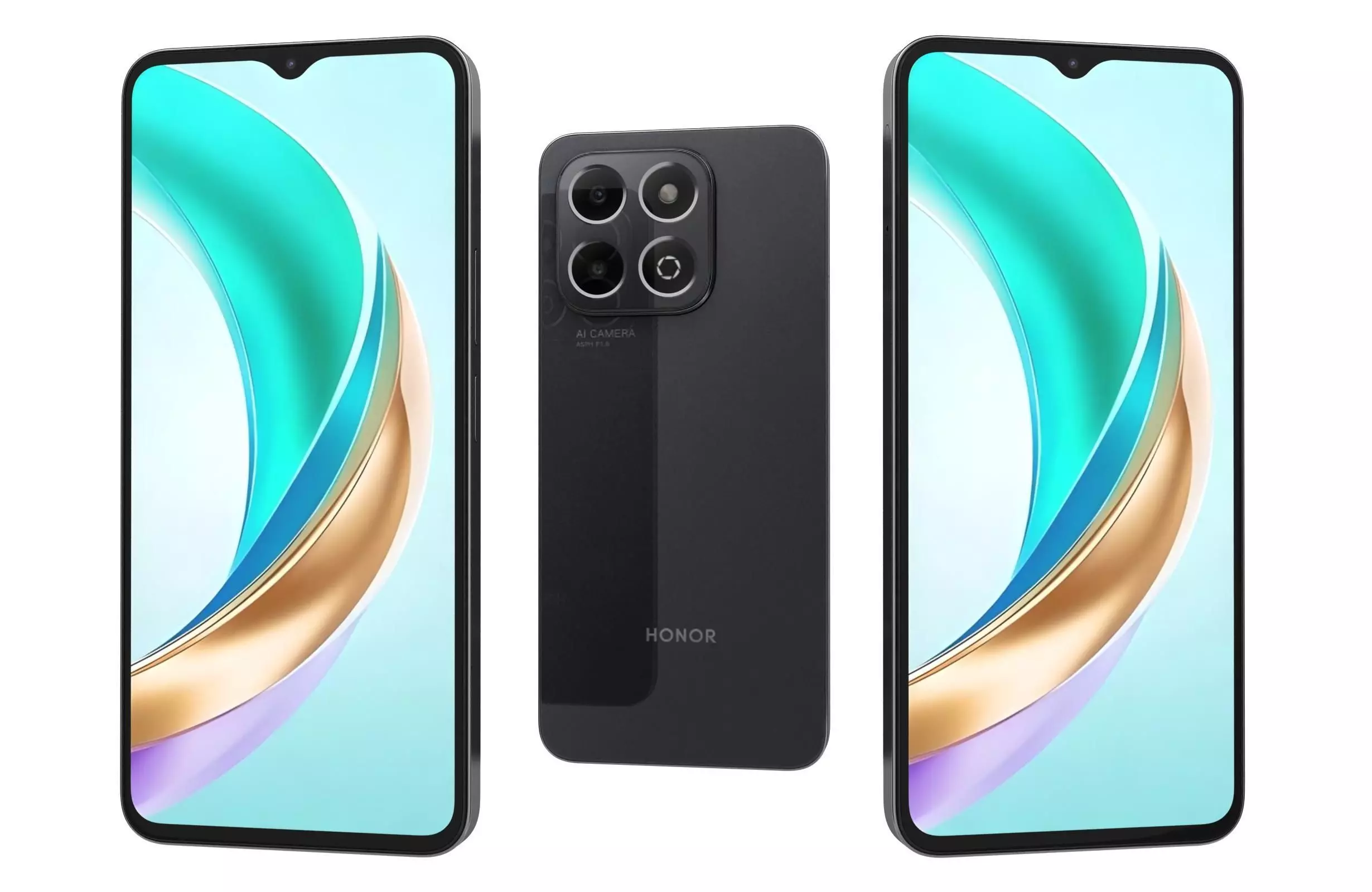 Honor X6b Midnight Black 3D model_0