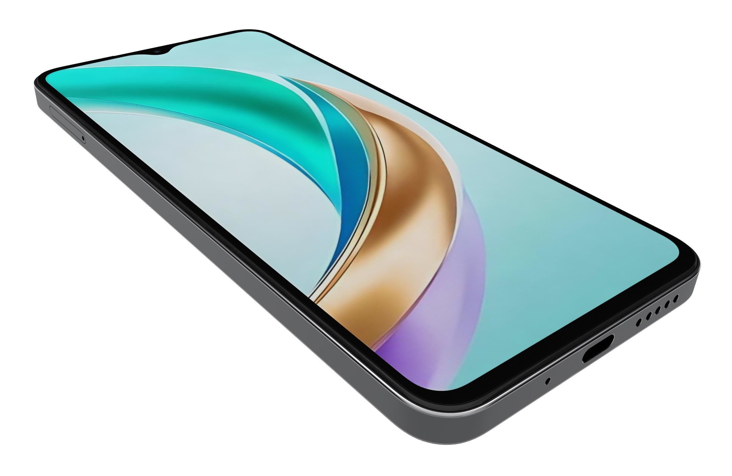 Honor X6b Midnight Black 3D model_12