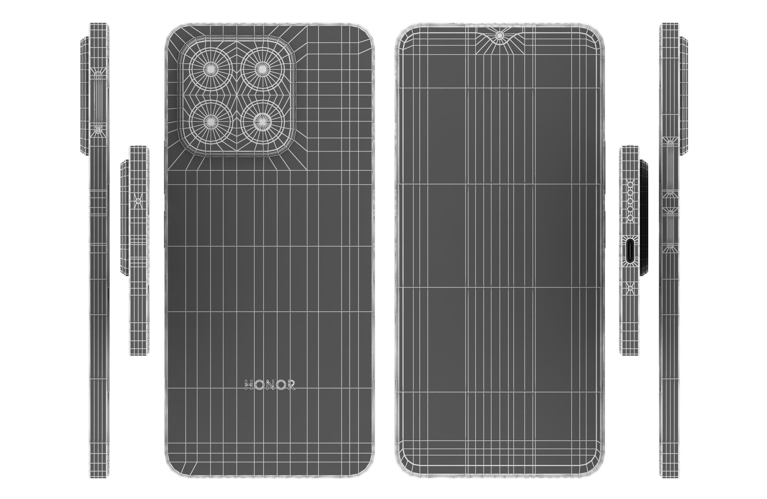 Honor X6b Midnight Black 3D model_16