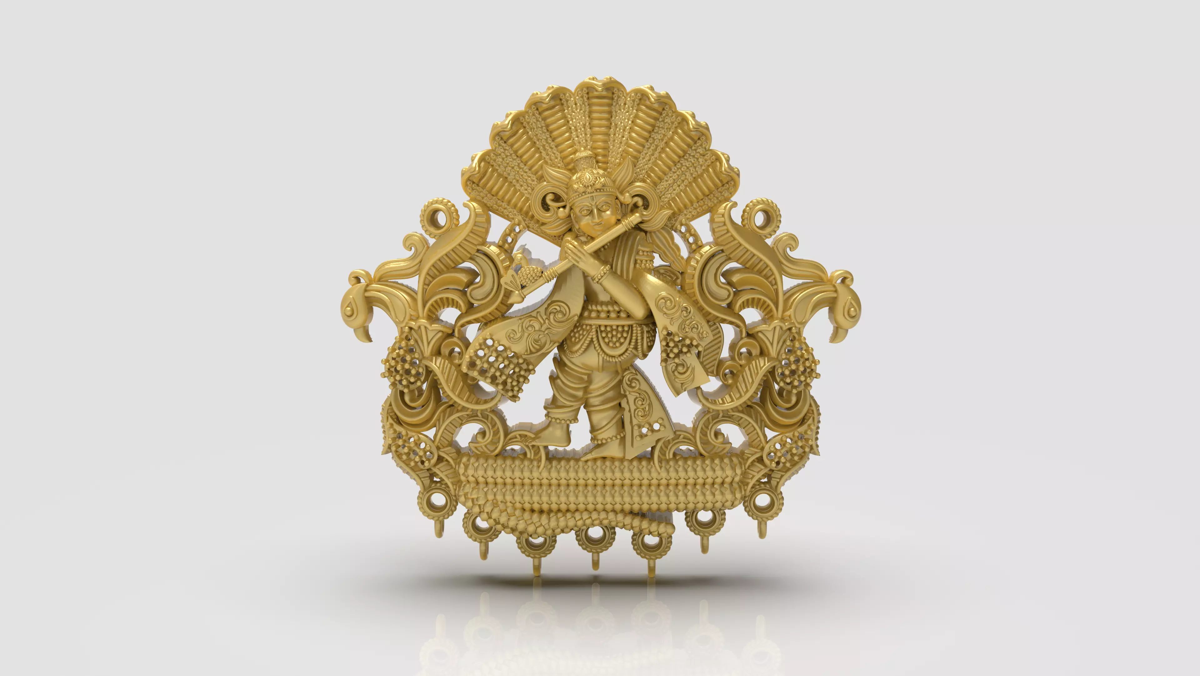 Krishna nagas pendant-1 3D print model_0