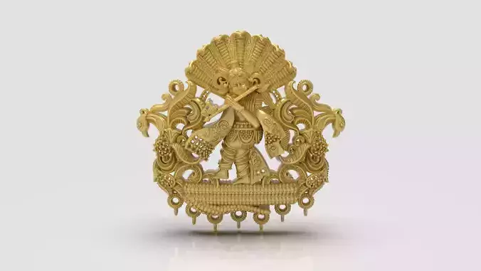 Krishna nagas pendant-1 3D print model