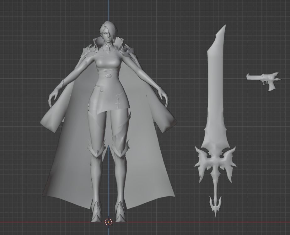 Character 2 - Game Ready Low-poly 3D model_2
