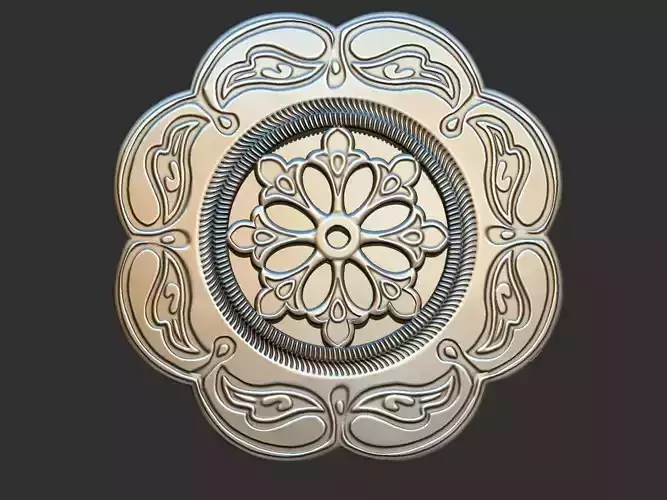 Arabesque Mandala Element 3D print model