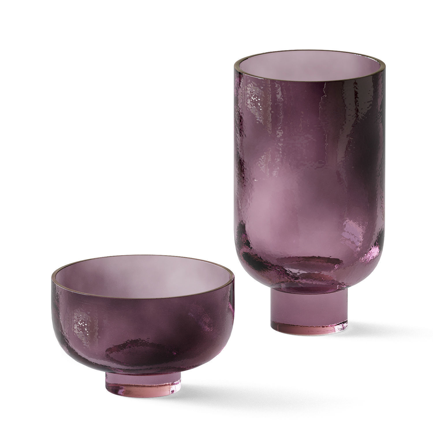 A set of colored glass vases 03 3D model_1