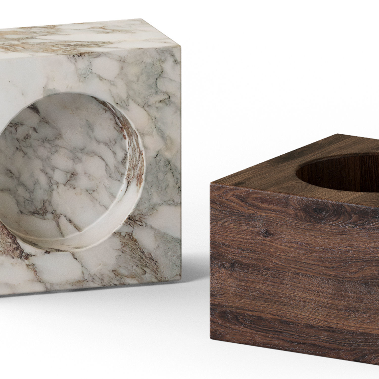 A set of colored glass vases 03 3D model_5