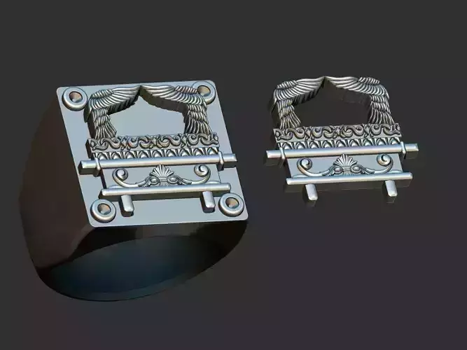 Ark of the Covenant Ring - Arca da Alianca 3D print model