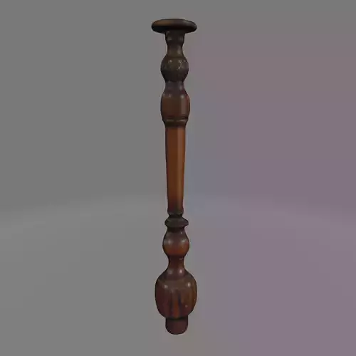 Antique Ornate Wooden Table Leg