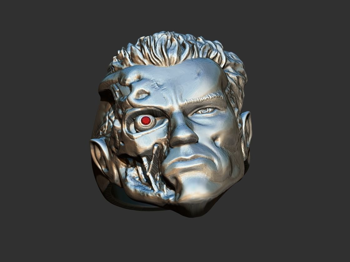 Terminator T800 Arnold Ring 3D print model_7