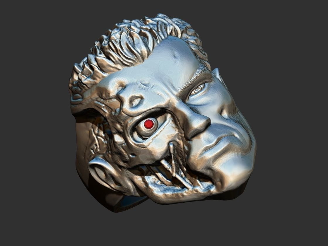 Terminator T800 Arnold Ring 3D print model_13