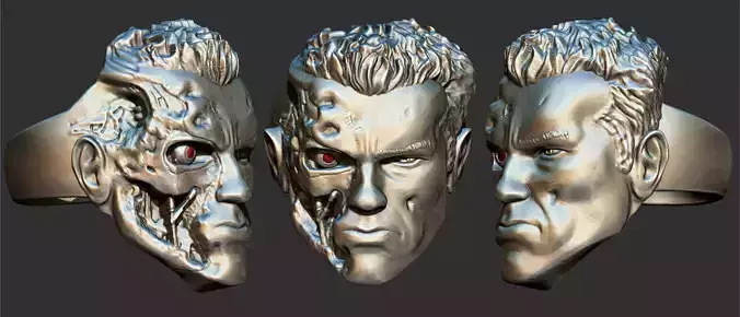 Terminator T800 Arnold Ring 3D print model