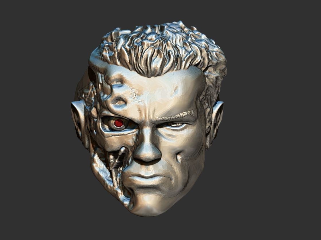 Terminator T800 Arnold Ring 3D print model_1