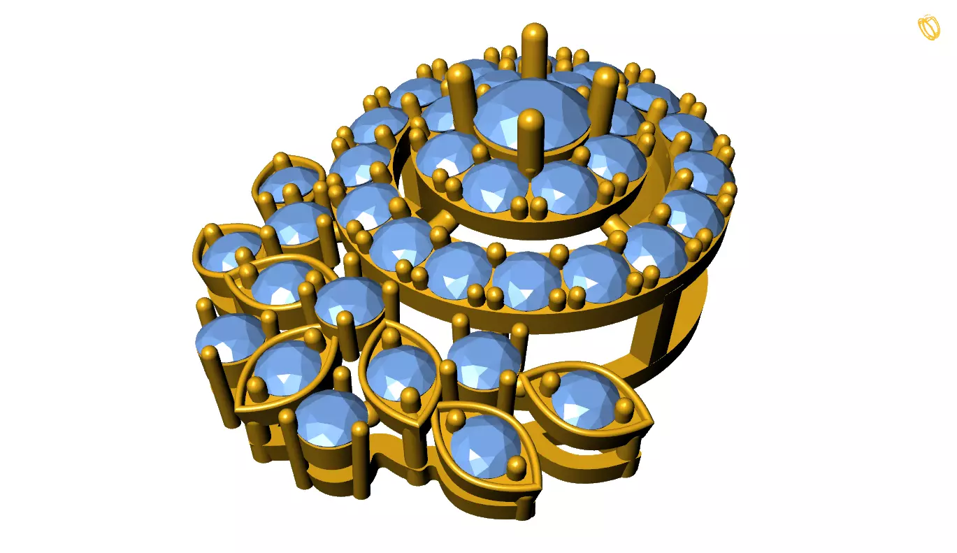 Diamond Pendant 3D print model_0