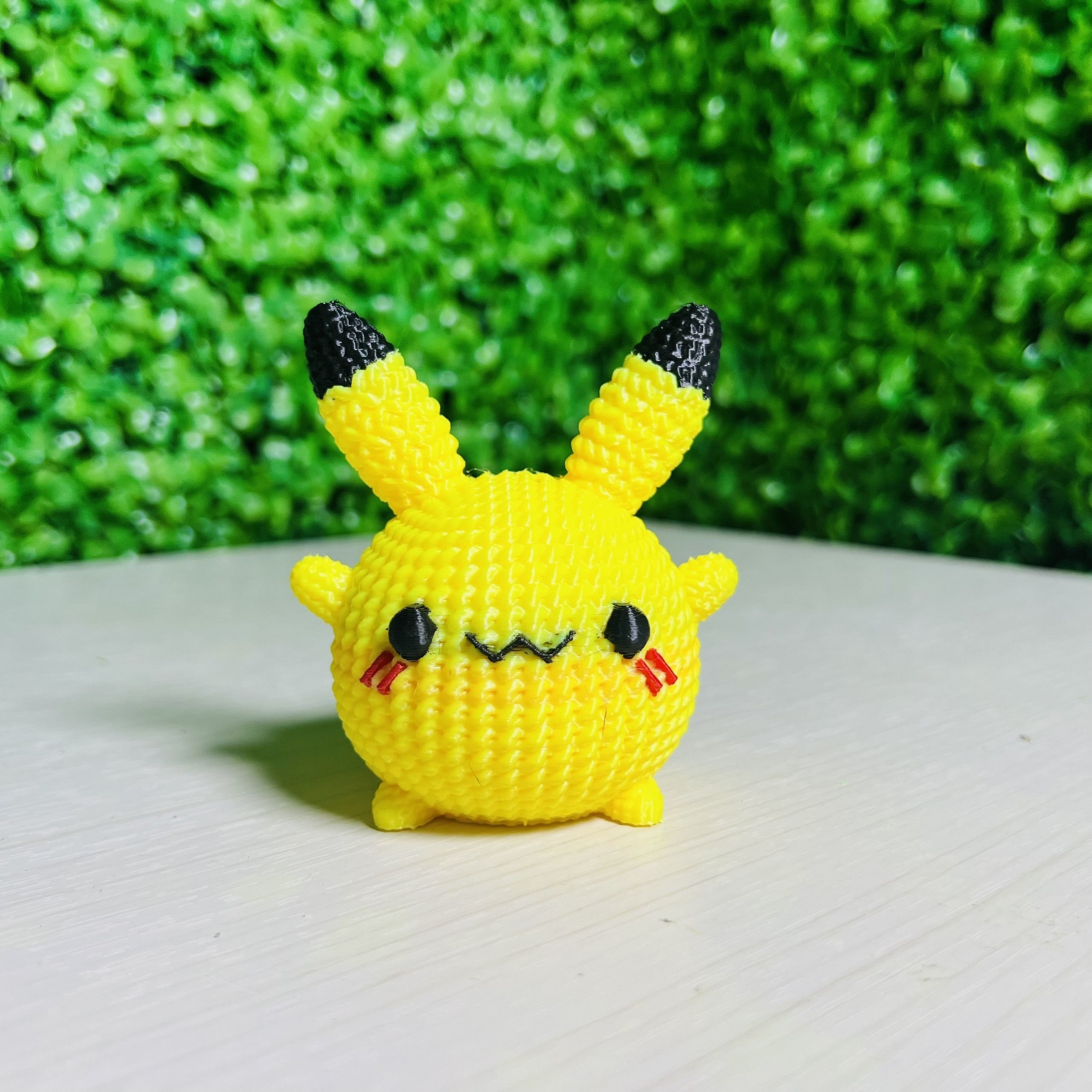 PIKACHU CROCHET KNITTED - KEYCHAIN - PIGGY BANK - MULTICOLOR 3D print model_1