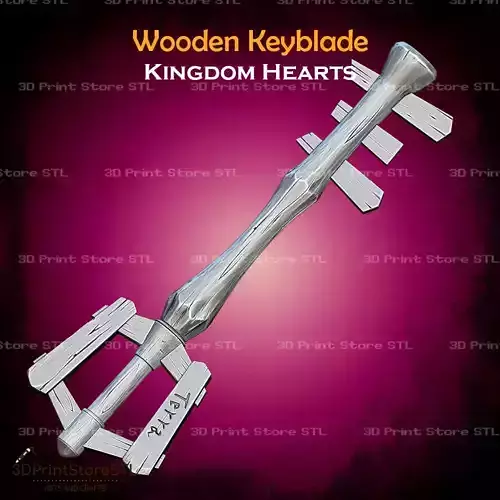 Wooden Keyblade Cosplay Kingdom Hearts - STL File
