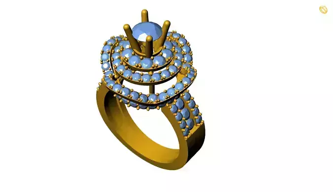 Girl Ring 3D print model