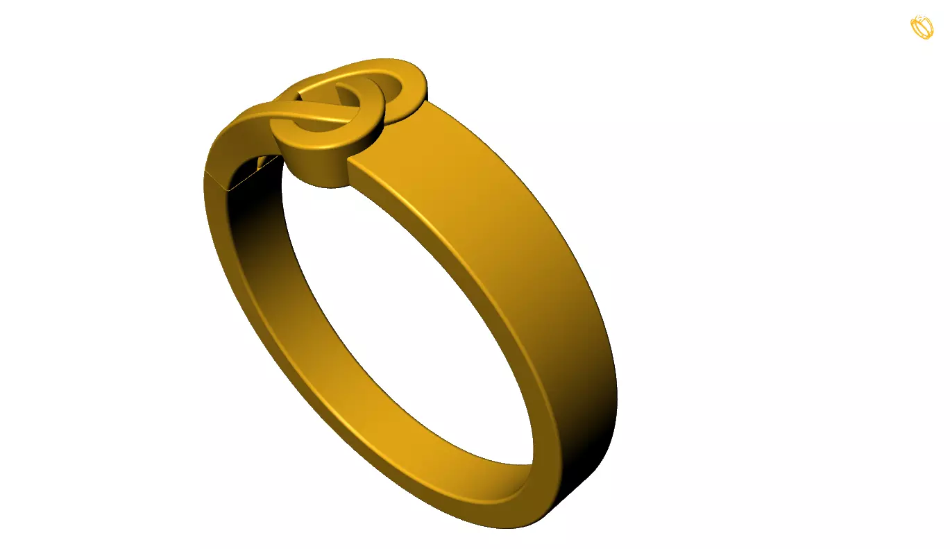 Love Ring 3D print model_0